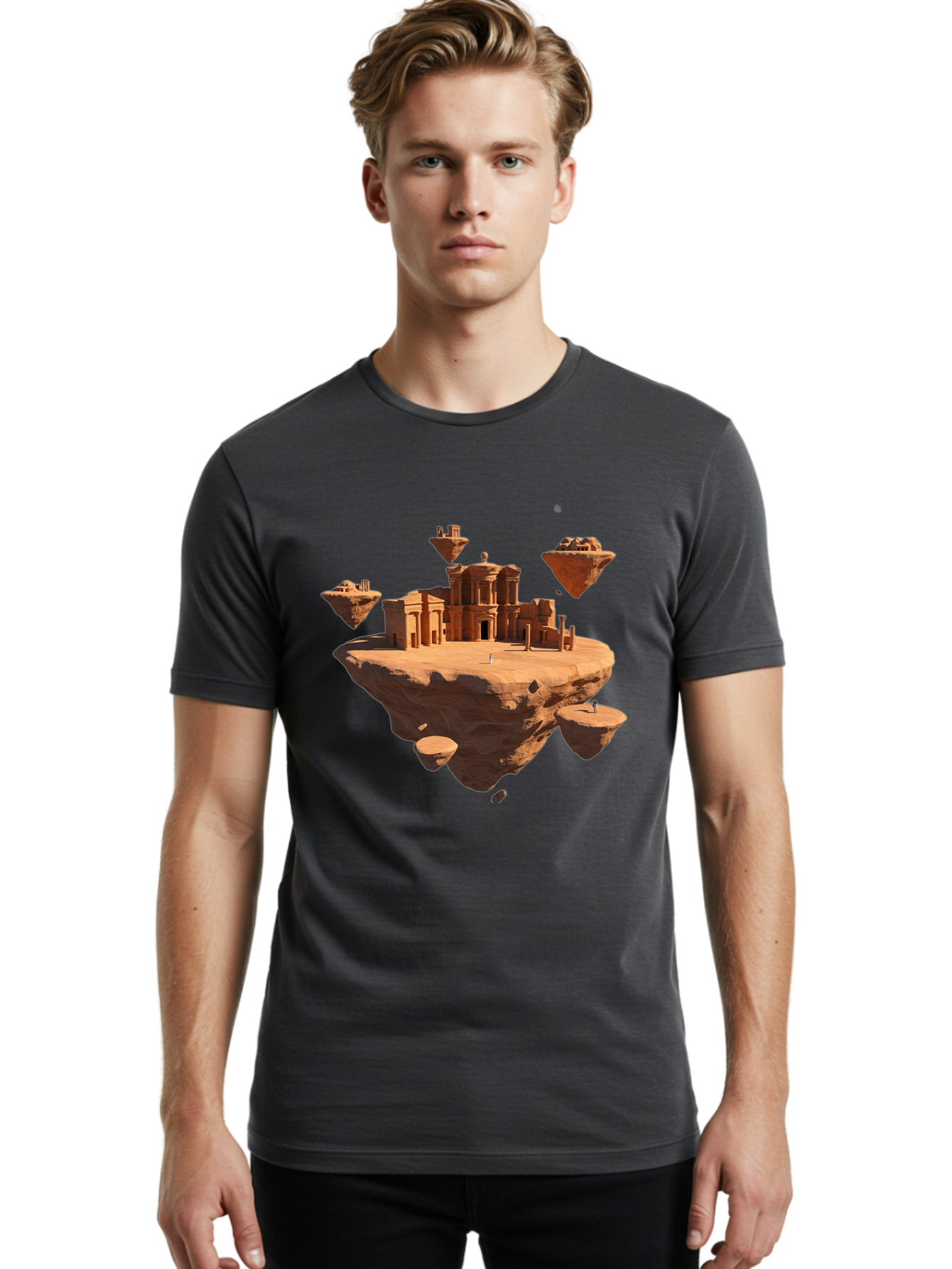 Floating-Ruins Men'S Graphic Tee, 100% Cotton, Comfortable Casual Summer Wear, Machine Washable, Vintage Camera, Old Camera, Antique Camera, Black Camera, Classic Photography, Photography Equipment, Nostalgic Device, Film Camera, Camera Art Bag453