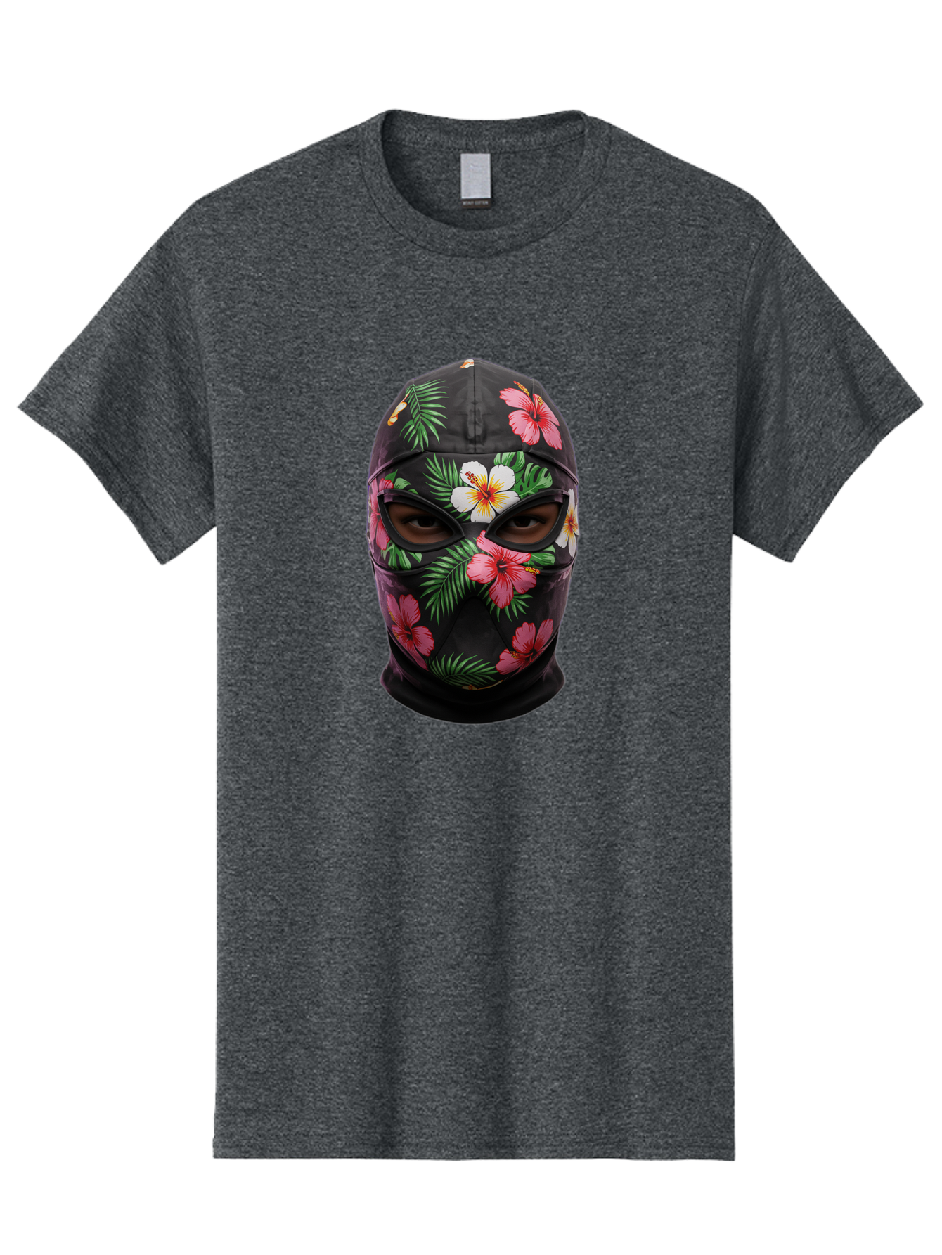 Floral-Balaclava-Mask Men'S Graphic Tee, 100% Cotton, Comfortable Casual Summer Wear, Machine Washable, Vintage Camera, Old Camera, Antique Camera, Black Camera, Classic Photography, Photography Equipment, Nostalgic Device, Film Camera, Bag456