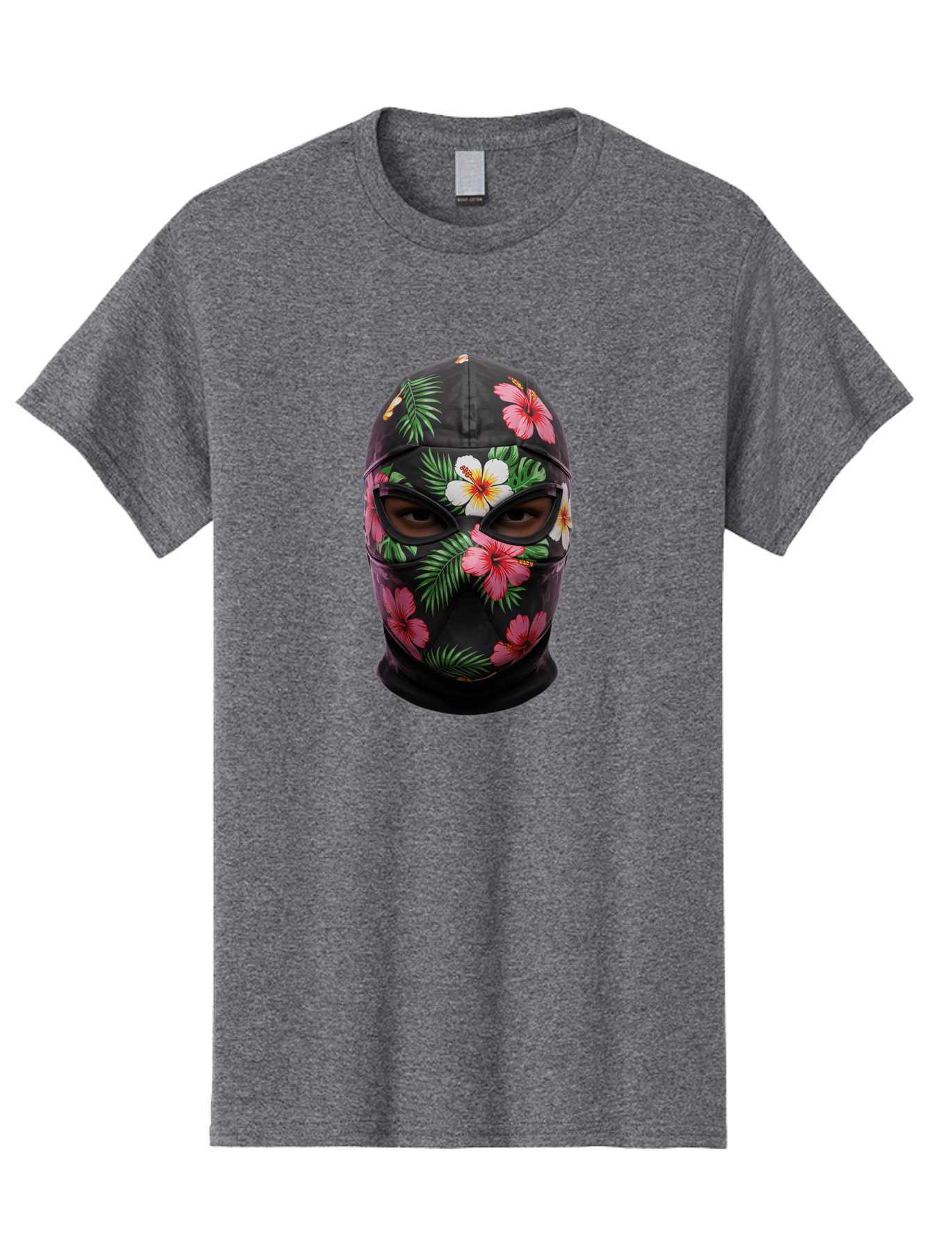 Floral-Balaclava-Mask Men'S Graphic Tee, 100% Cotton, Comfortable Casual Summer Wear, Machine Washable, Vintage Camera, Old Camera, Antique Camera, Black Camera, Classic Photography, Photography Equipment, Nostalgic Device, Film Camera, Bag456