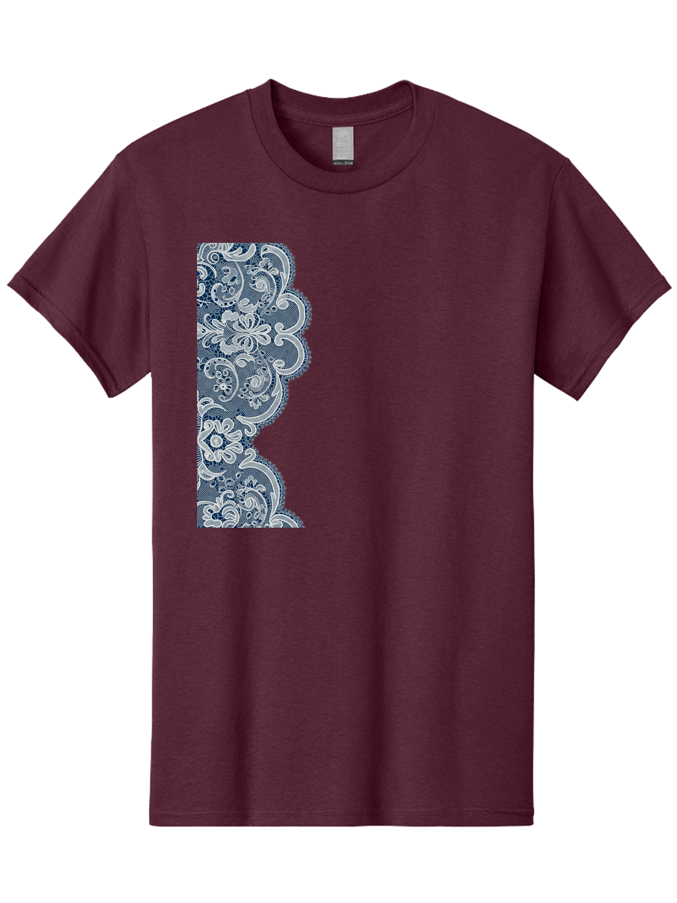 Floral-Lace-Border Men'S Graphic Tee, 100% Cotton, Comfortable Casual Summer Wear, Machine Washable, Vintage Camera, Old Camera, Antique Camera, Black Camera, Classic Photography, Photography Equipment, Nostalgic Device, Film Camera, Bag460
