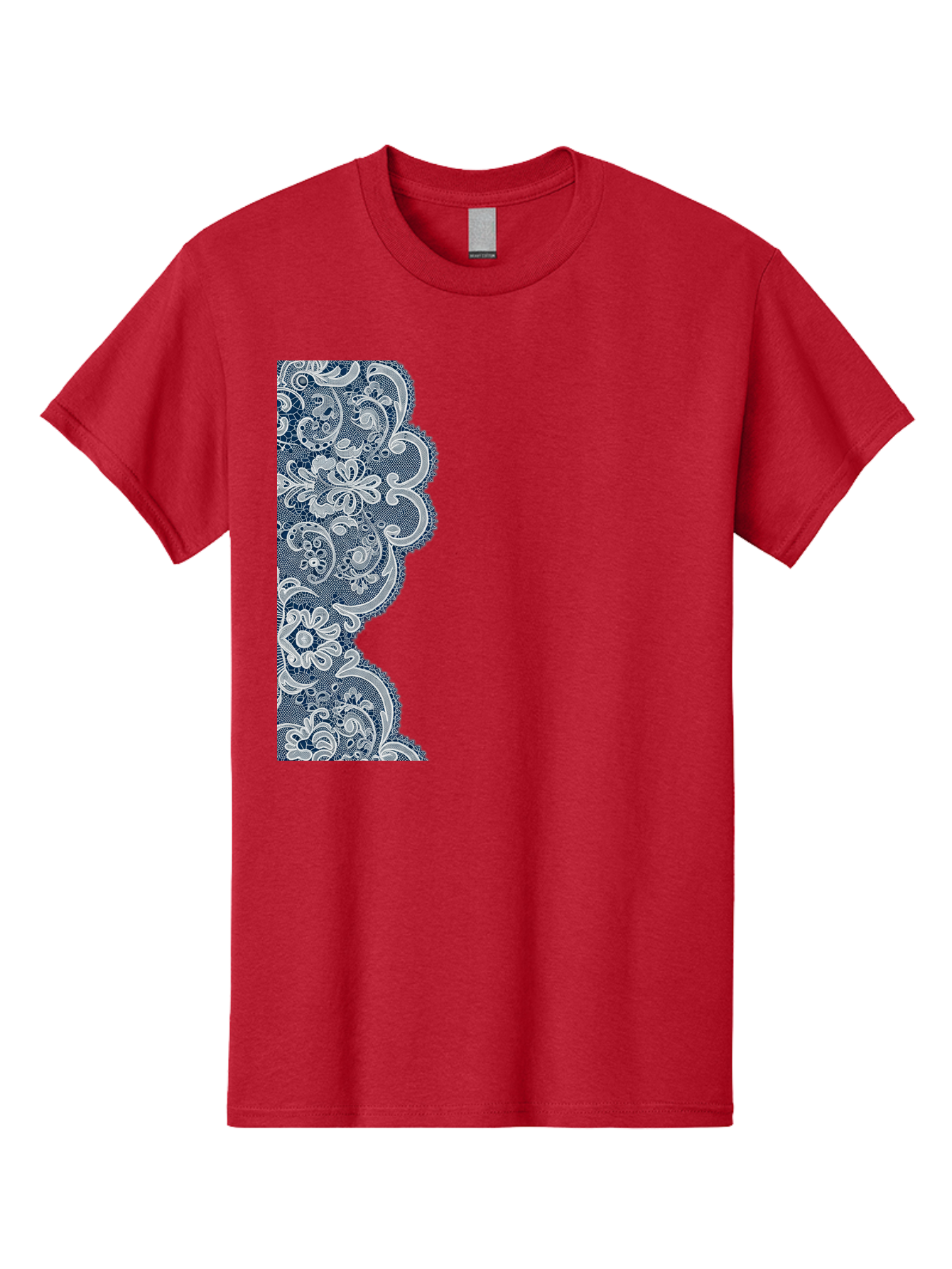 Floral-Lace-Border Men'S Graphic Tee, 100% Cotton, Comfortable Casual Summer Wear, Machine Washable, Vintage Camera, Old Camera, Antique Camera, Black Camera, Classic Photography, Photography Equipment, Nostalgic Device, Film Camera, Bag460