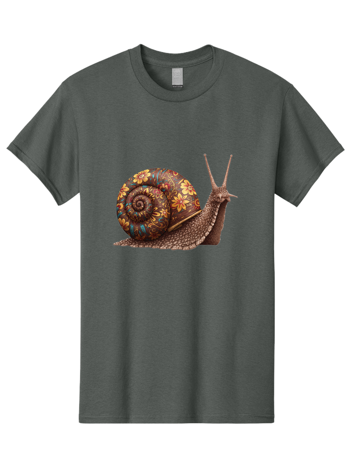 Floral-Snail-2 Men'S Graphic Tee, 100% Cotton, Comfortable Casual Summer Wear, Machine Washable, Vintage Camera, Old Camera, Antique Camera, Black Camera, Classic Photography, Photography Equipment, Nostalgic Device, Film Camera, Camera Art Bag464