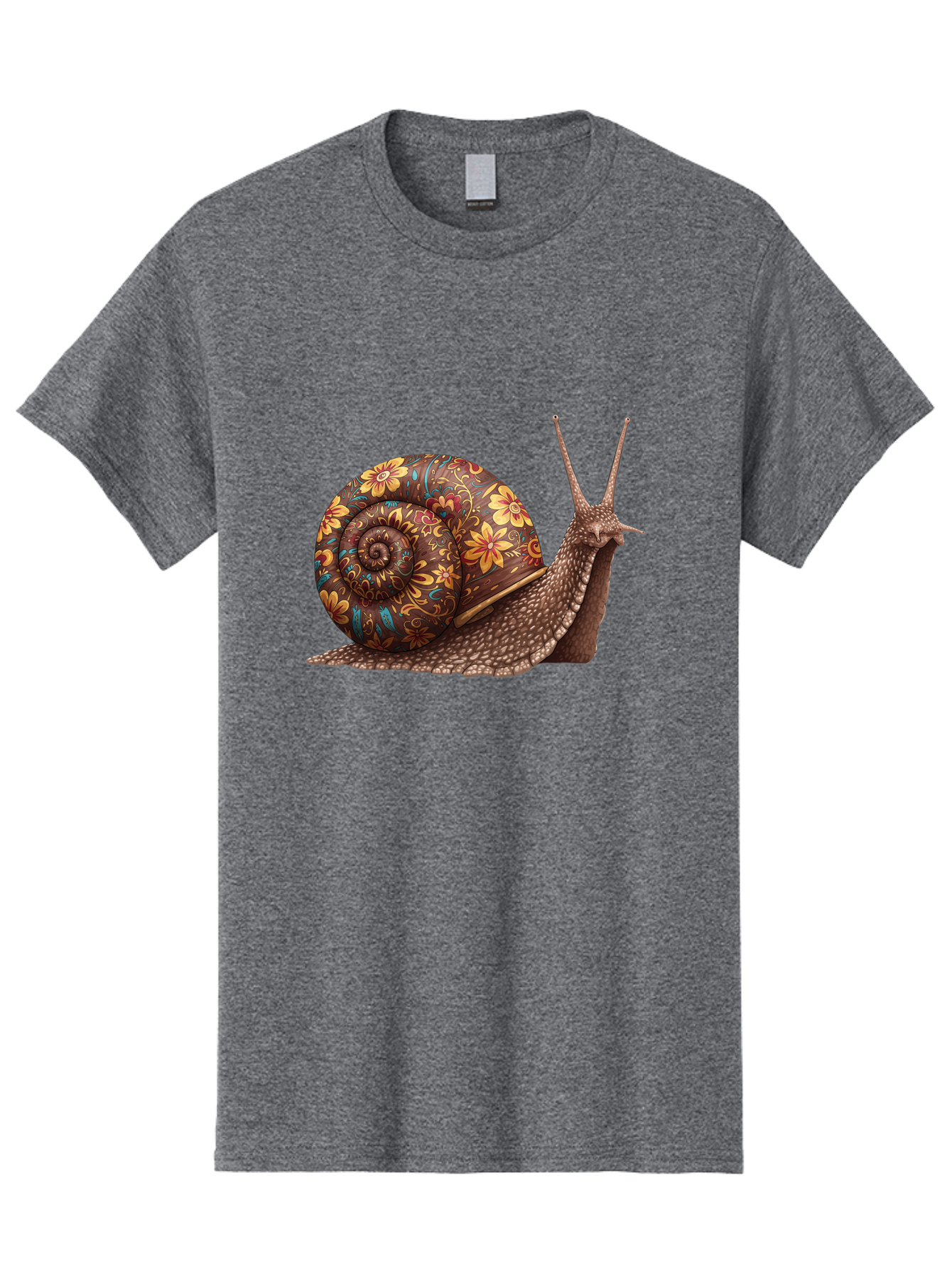 Floral-Snail-2 Men'S Graphic Tee, 100% Cotton, Comfortable Casual Summer Wear, Machine Washable, Vintage Camera, Old Camera, Antique Camera, Black Camera, Classic Photography, Photography Equipment, Nostalgic Device, Film Camera, Camera Art Bag464