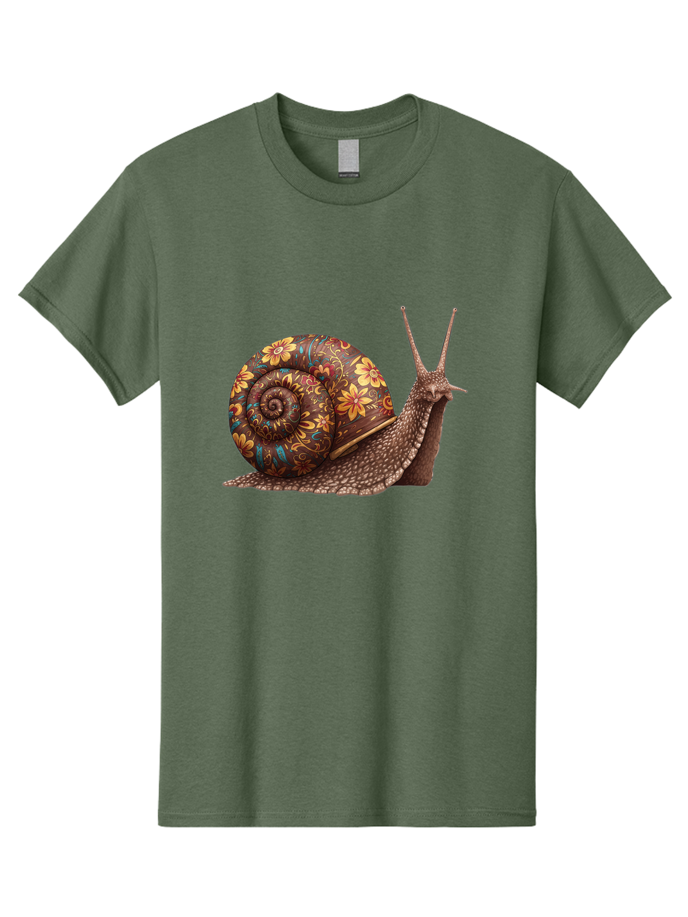 Floral-Snail-2 Men'S Graphic Tee, 100% Cotton, Comfortable Casual Summer Wear, Machine Washable, Vintage Camera, Old Camera, Antique Camera, Black Camera, Classic Photography, Photography Equipment, Nostalgic Device, Film Camera, Camera Art Bag464
