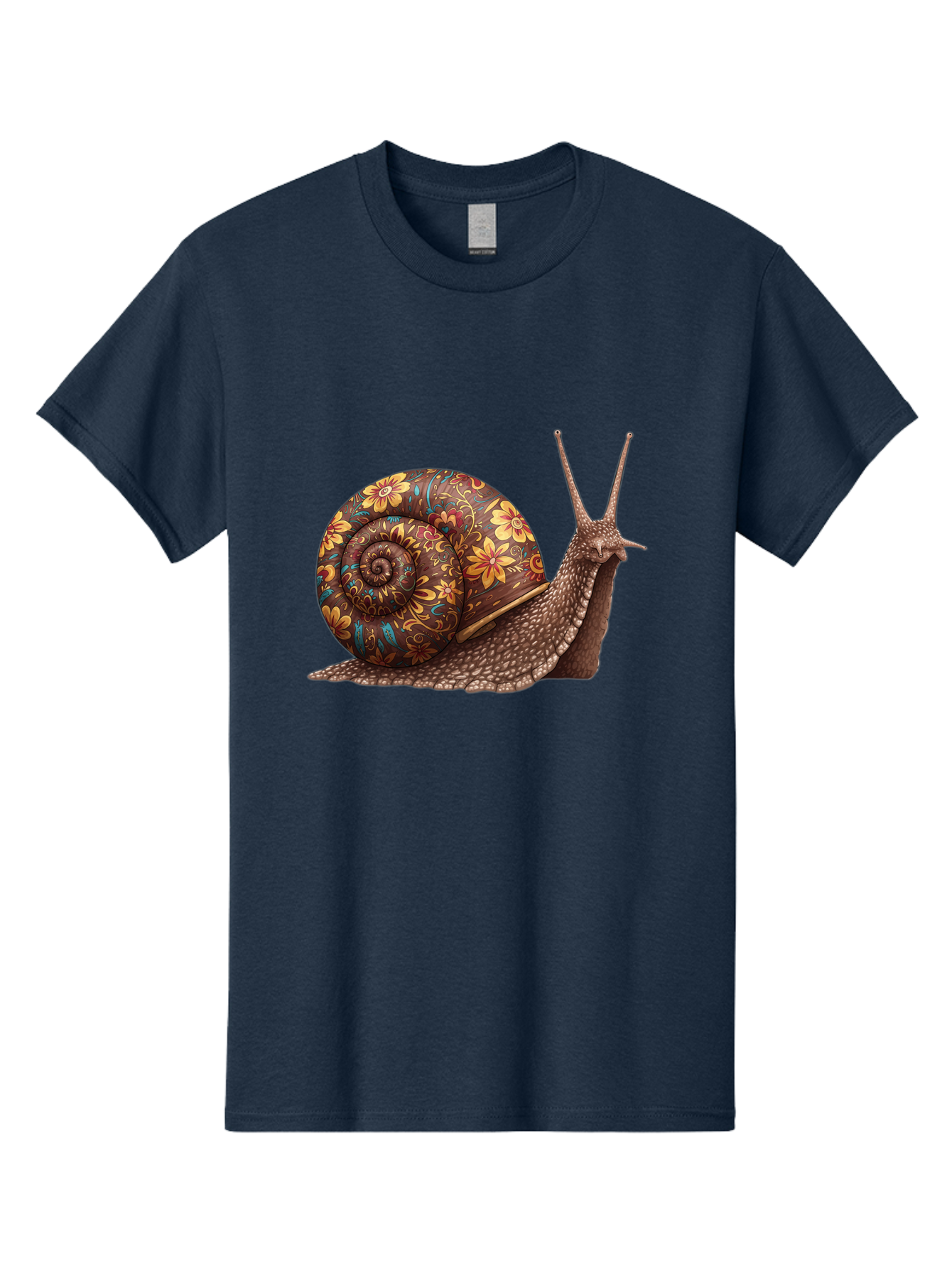 Floral-Snail-2 Men'S Graphic Tee, 100% Cotton, Comfortable Casual Summer Wear, Machine Washable, Vintage Camera, Old Camera, Antique Camera, Black Camera, Classic Photography, Photography Equipment, Nostalgic Device, Film Camera, Camera Art Bag464