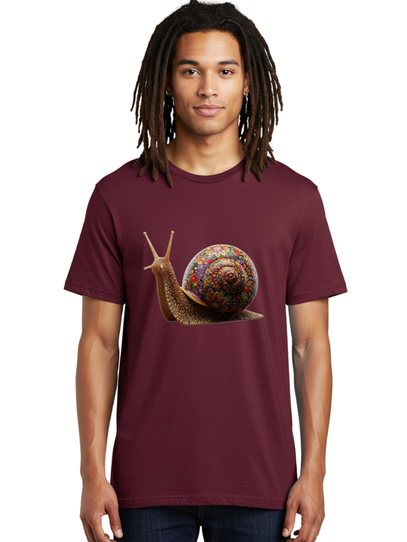Floral-Snail-3 Men'S Graphic Tee, 100% Cotton, Comfortable Casual Summer Wear, Machine Washable, Vintage Camera, Old Camera, Antique Camera, Black Camera, Classic Photography, Photography Equipment, Nostalgic Device, Film Camera, Camera Art Bag465