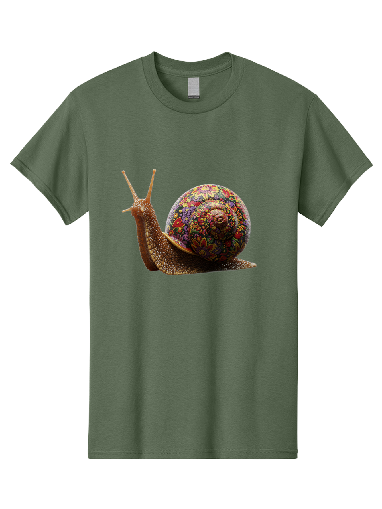 Floral-Snail-3 Men'S Graphic Tee, 100% Cotton, Comfortable Casual Summer Wear, Machine Washable, Vintage Camera, Old Camera, Antique Camera, Black Camera, Classic Photography, Photography Equipment, Nostalgic Device, Film Camera, Camera Art Bag465