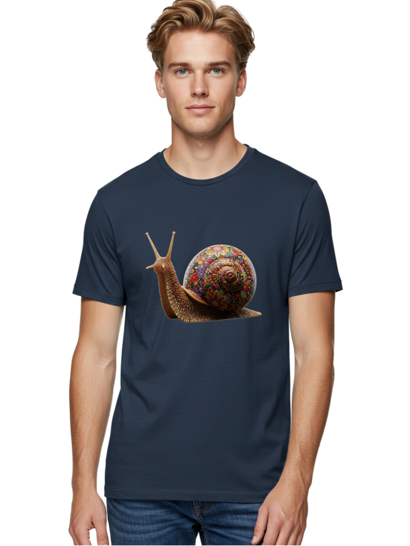 Floral-Snail-3 Men'S Graphic Tee, 100% Cotton, Comfortable Casual Summer Wear, Machine Washable, Vintage Camera, Old Camera, Antique Camera, Black Camera, Classic Photography, Photography Equipment, Nostalgic Device, Film Camera, Camera Art Bag465