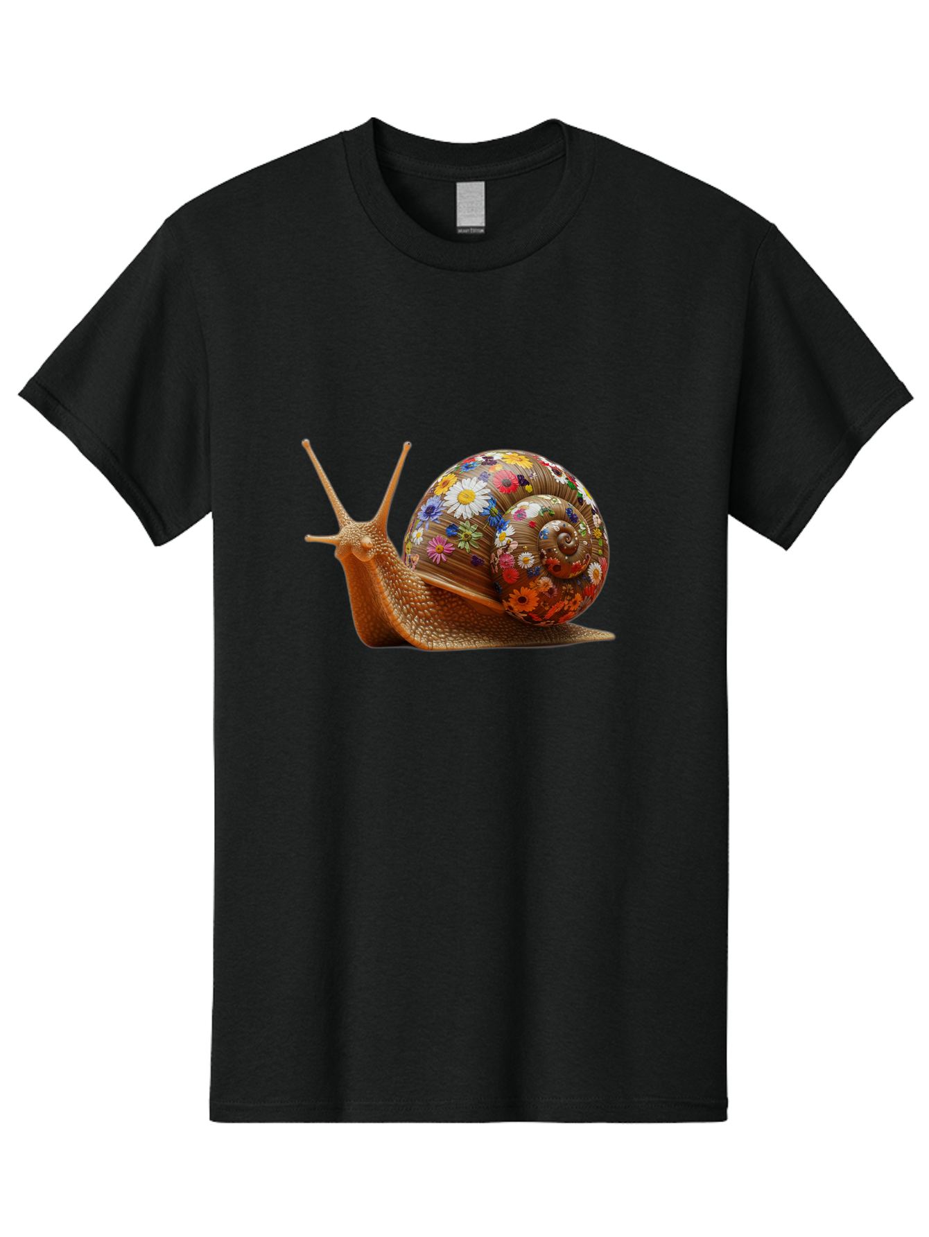 Floral-Snail-4 Men'S Graphic Tee, 100% Cotton, Comfortable Casual Summer Wear, Machine Washable, Vintage Camera, Old Camera, Antique Camera, Black Camera, Classic Photography, Photography Equipment, Nostalgic Device, Film Camera, Camera Art Bag466