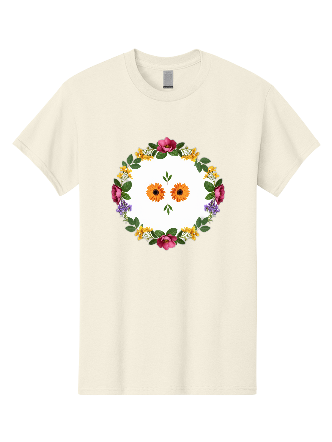 Floral-Wreath Men'S Graphic Tee, 100% Cotton, Comfortable Casual Summer Wear, Machine Washable, Vintage Camera, Old Camera, Antique Camera, Black Camera, Classic Photography, Photography Equipment, Nostalgic Device, Film Camera, Camera Art Bag468