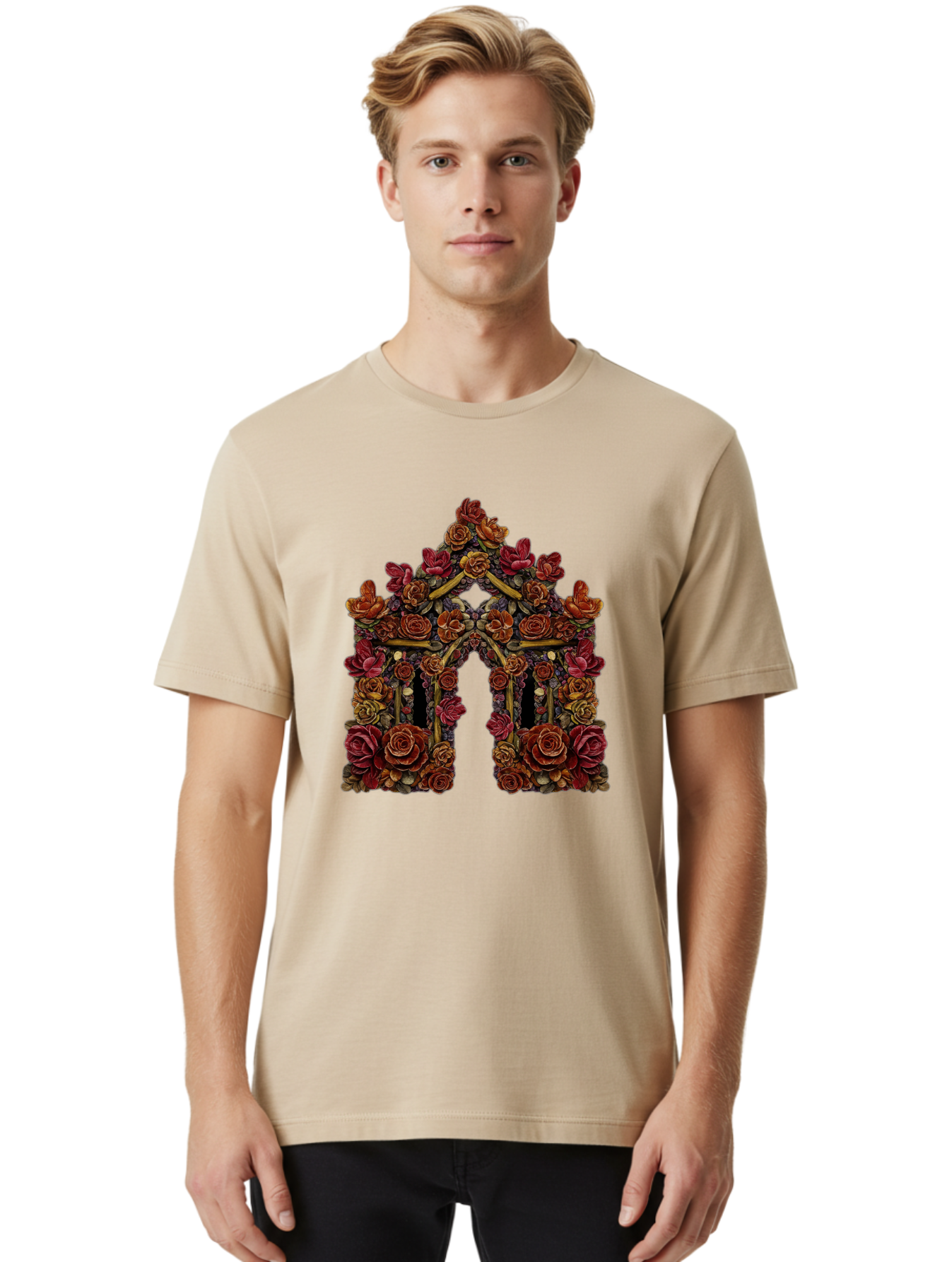 Flower-Gate Men'S Graphic Tee, 100% Cotton, Comfortable Casual Summer Wear, Machine Washable, Vintage Camera, Old Camera, Antique Camera, Black Camera, Classic Photography, Photography Equipment, Nostalgic Device, Film Camera, Camera Art Bag470