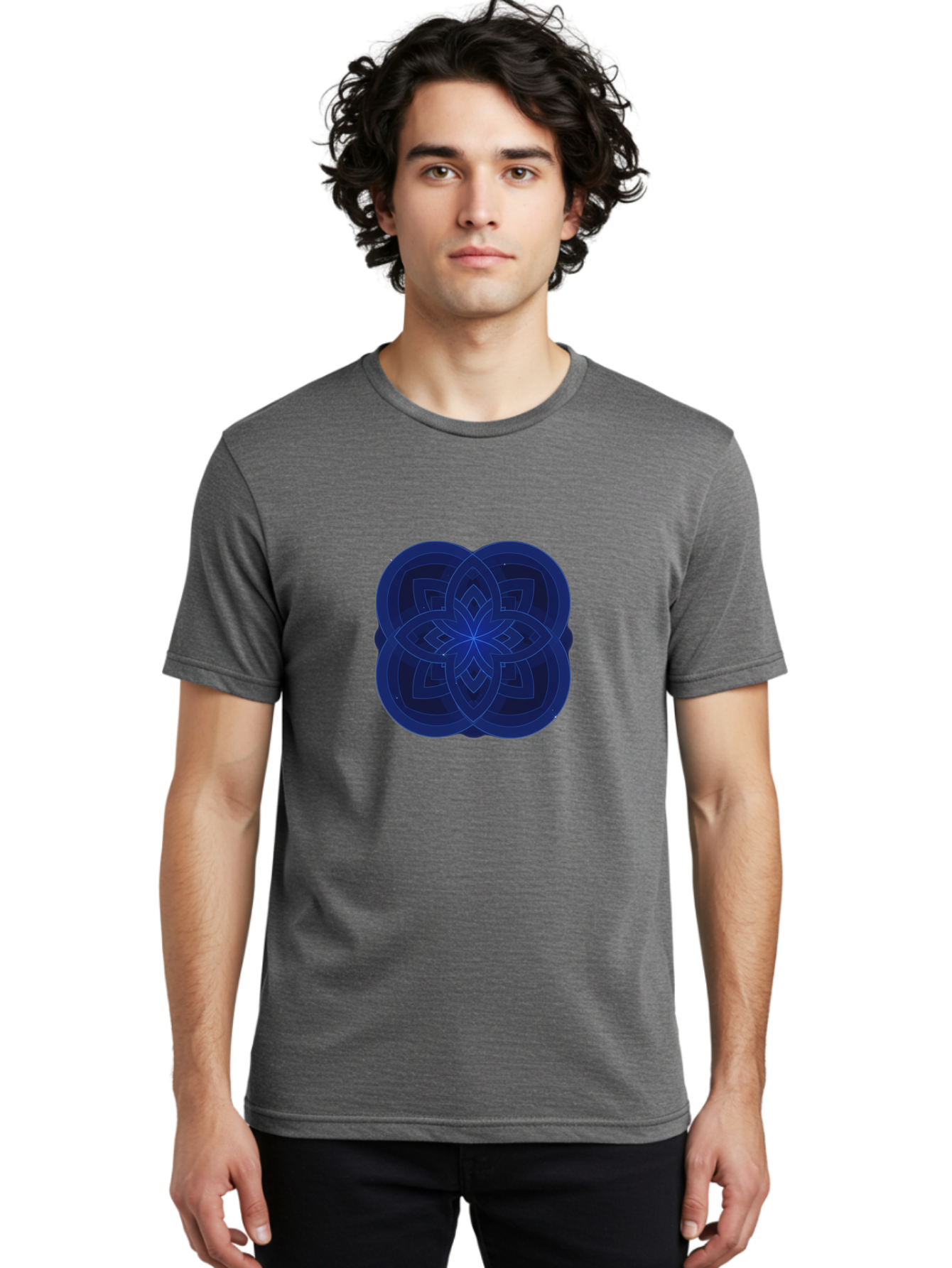 Flower-Mandala-Design Men'S Graphic Tee, 100% Cotton, Comfortable Casual Summer Wear, Machine Washable, Vintage Camera, Old Camera, Antique Camera, Black Camera, Classic Photography, Photography Equipment, Nostalgic Device, Film Camera, Bag471