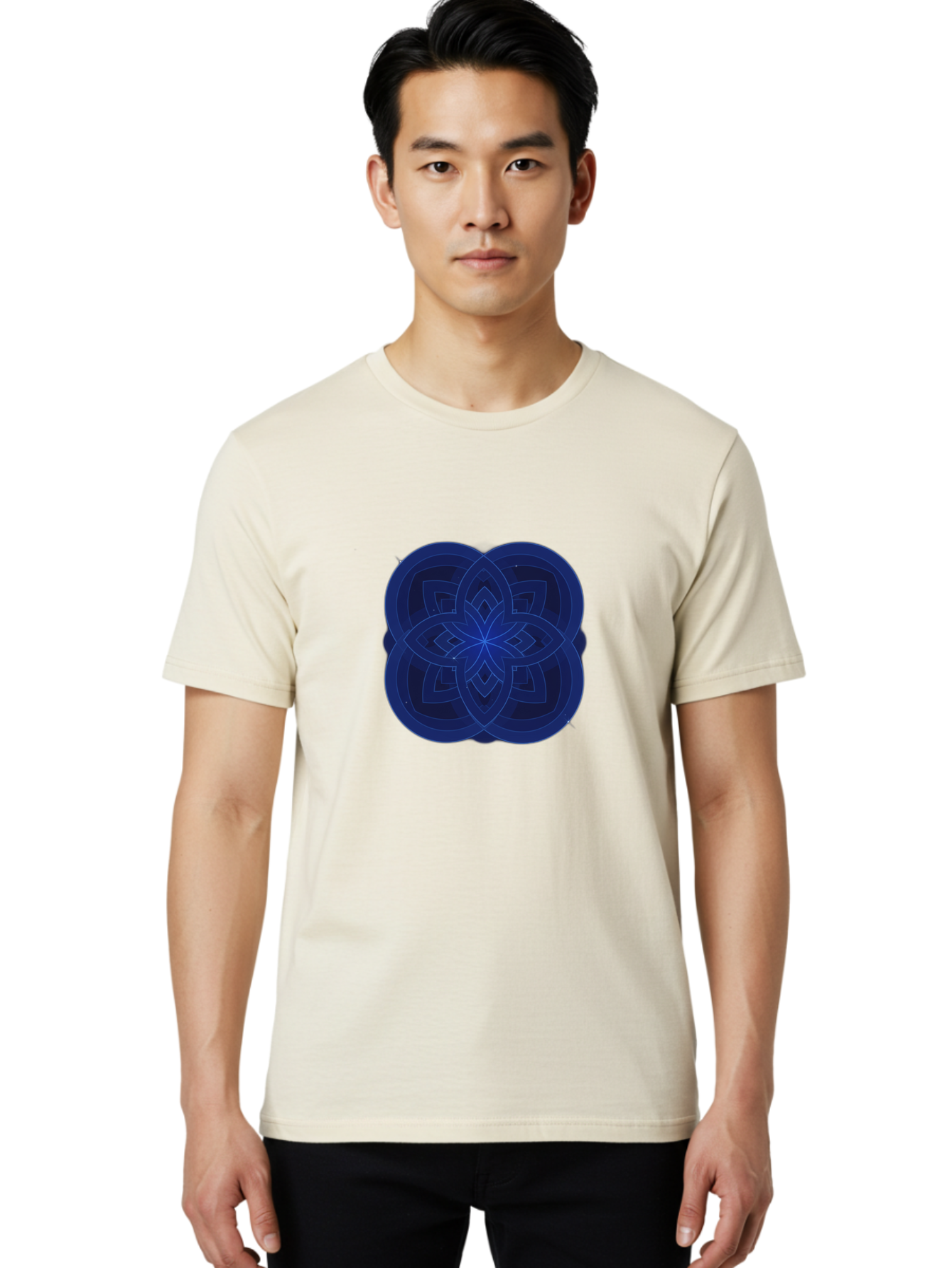Flower-Mandala-Design Men'S Graphic Tee, 100% Cotton, Comfortable Casual Summer Wear, Machine Washable, Vintage Camera, Old Camera, Antique Camera, Black Camera, Classic Photography, Photography Equipment, Nostalgic Device, Film Camera, Bag471