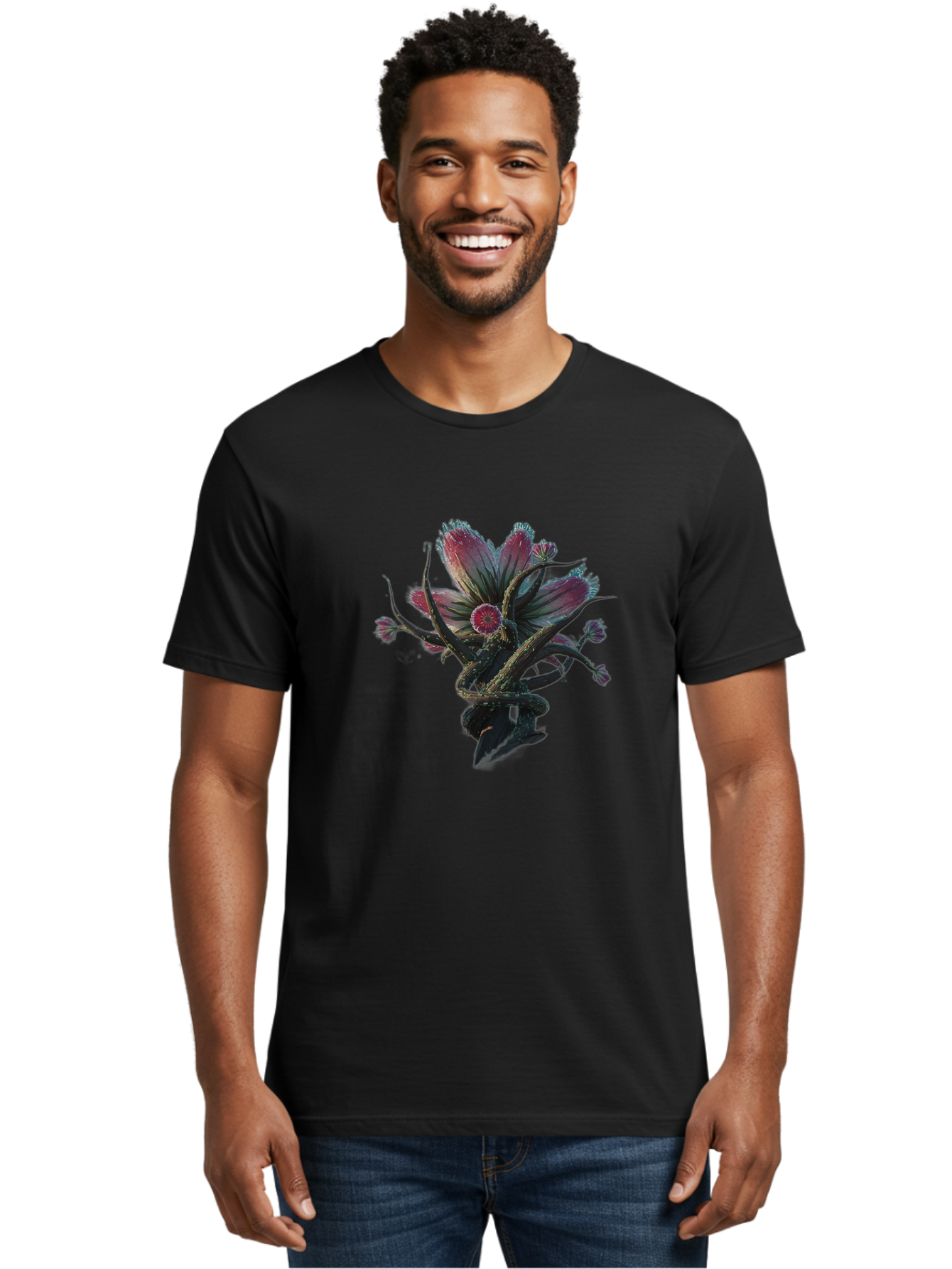 Flower Men'S Graphic Tee, 100% Cotton, Comfortable Casual Summer Wear, Machine Washable, Vintage Camera, Old Camera, Antique Camera, Black Camera, Classic Photography, Photography Equipment, Nostalgic Device, Film Camera, Camera Art Bag473