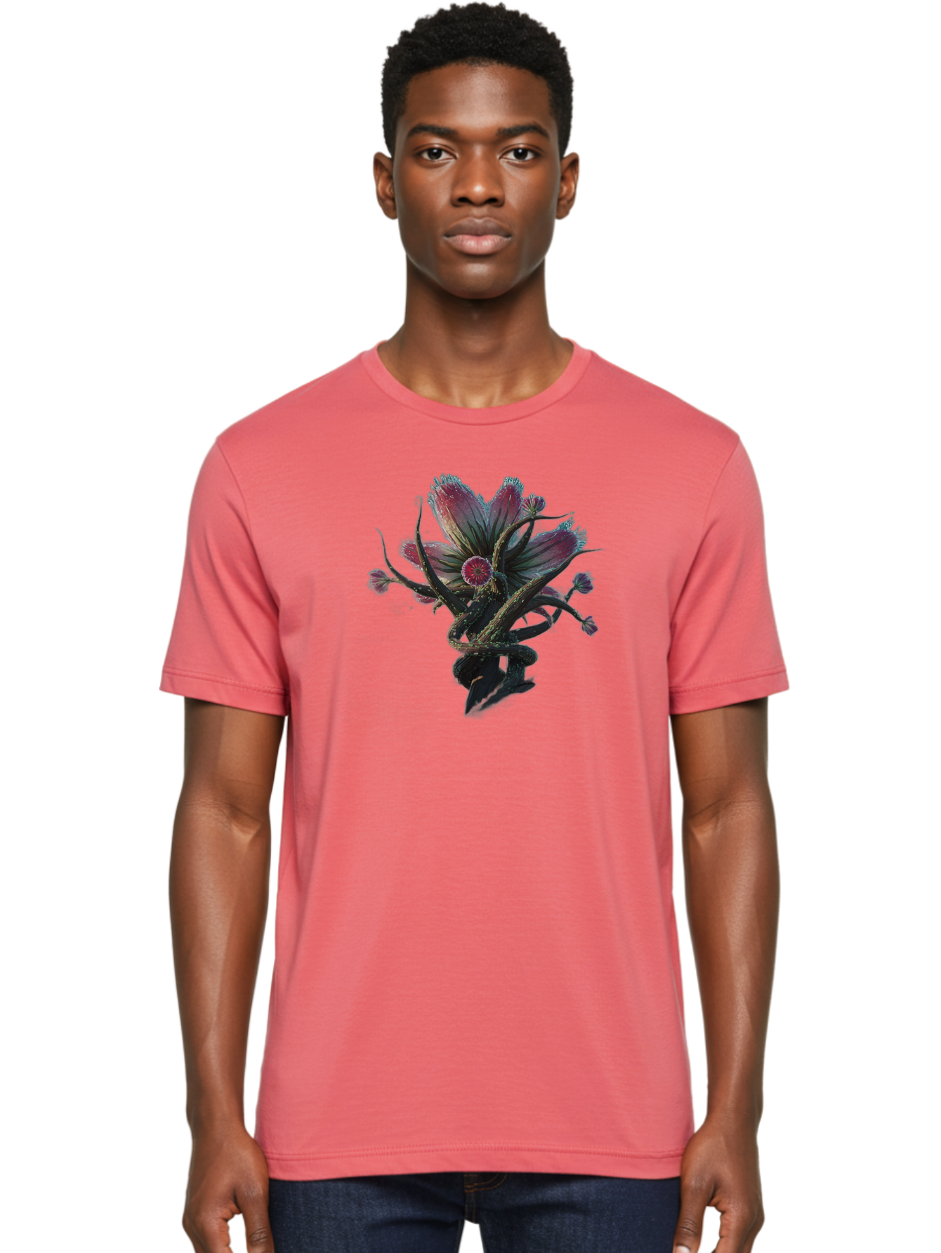 Flower Men'S Graphic Tee, 100% Cotton, Comfortable Casual Summer Wear, Machine Washable, Vintage Camera, Old Camera, Antique Camera, Black Camera, Classic Photography, Photography Equipment, Nostalgic Device, Film Camera, Camera Art Bag473