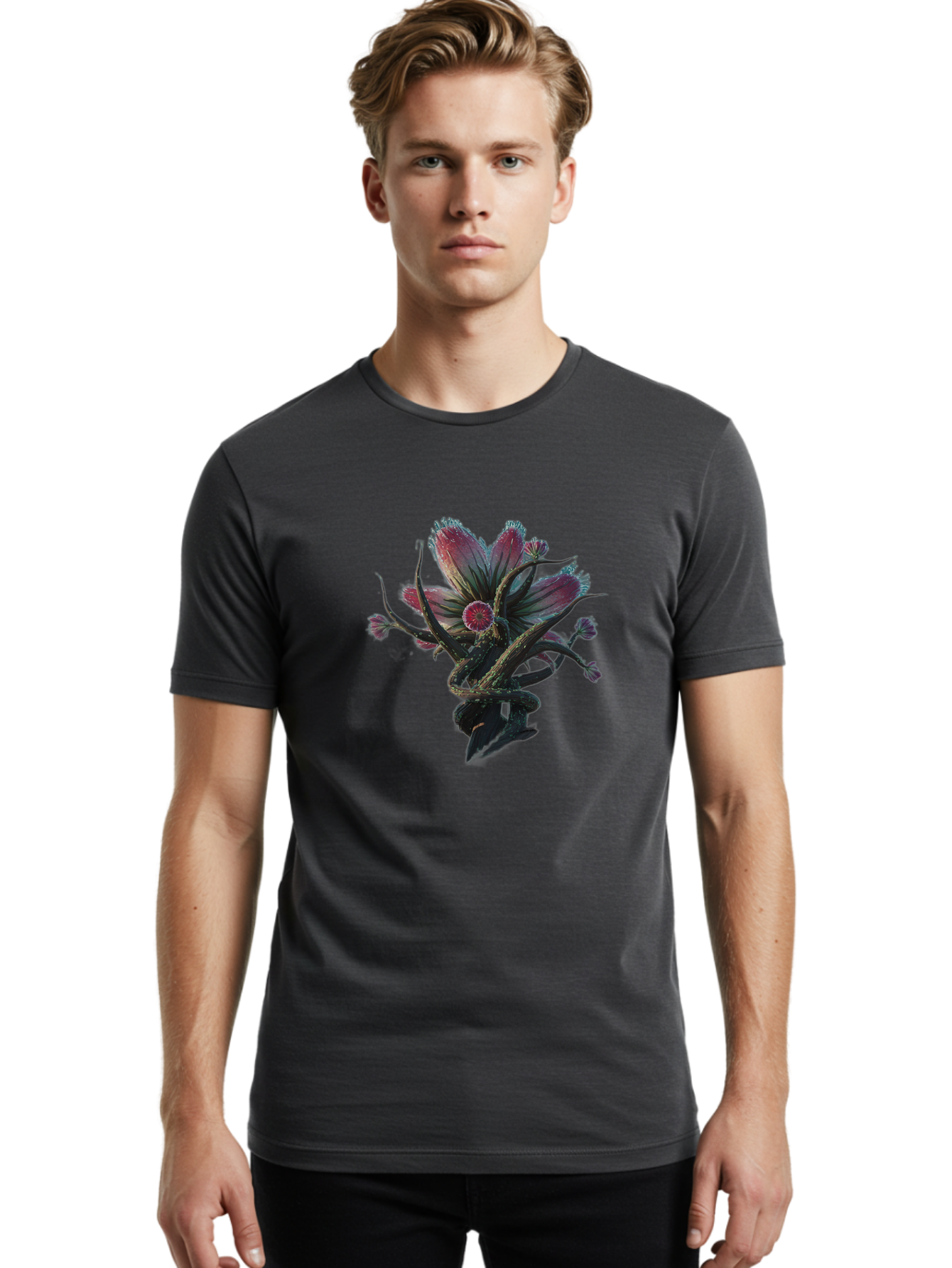 Flower Men'S Graphic Tee, 100% Cotton, Comfortable Casual Summer Wear, Machine Washable, Vintage Camera, Old Camera, Antique Camera, Black Camera, Classic Photography, Photography Equipment, Nostalgic Device, Film Camera, Camera Art Bag473
