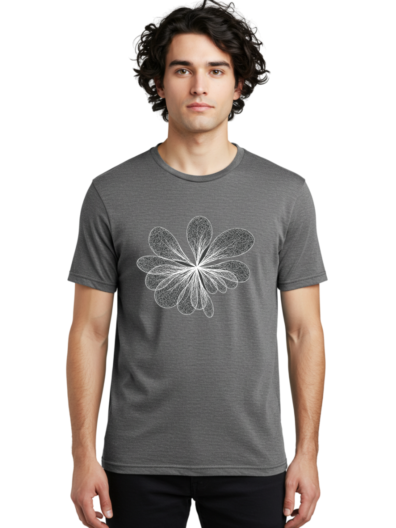 Fractal-Flower Men'S Graphic Tee, 100% Cotton, Comfortable Casual Summer Wear, Machine Washable, Vintage Camera, Old Camera, Antique Camera, Black Camera, Classic Photography, Photography Equipment, Nostalgic Device, Film Camera, Camera Art Bag492