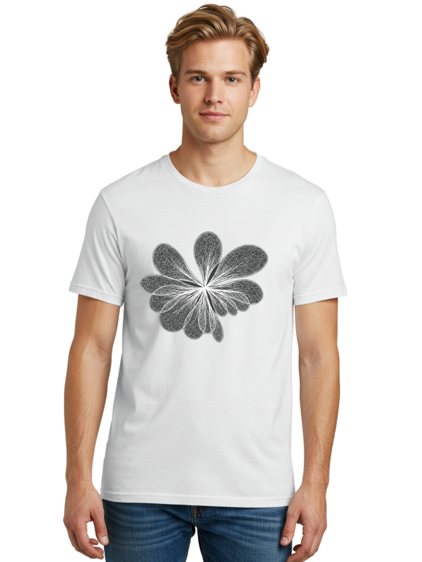 Fractal-Flower Men'S Graphic Tee, 100% Cotton, Comfortable Casual Summer Wear, Machine Washable, Vintage Camera, Old Camera, Antique Camera, Black Camera, Classic Photography, Photography Equipment, Nostalgic Device, Film Camera, Camera Art Bag492