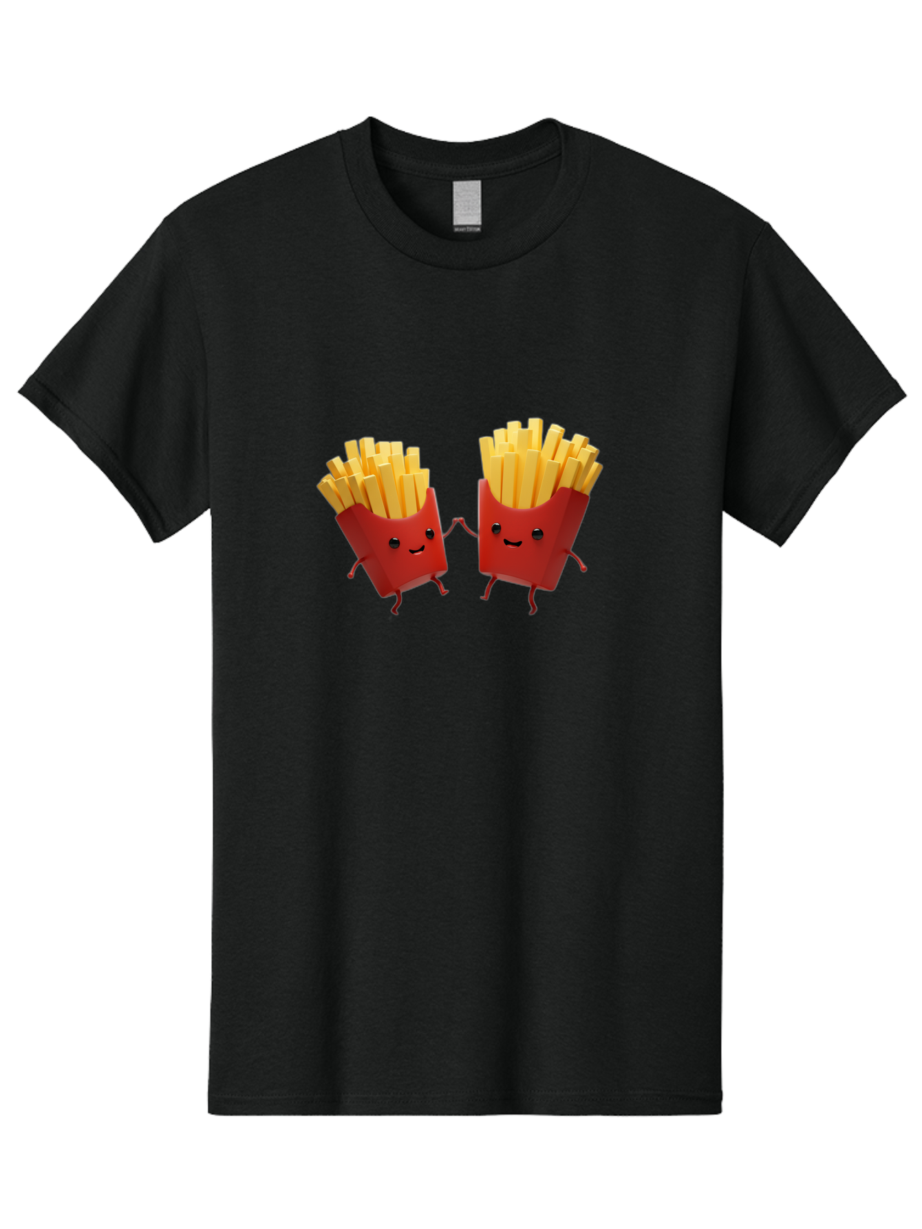 Fries-Characters Men'S Graphic Tee, 100% Cotton, Comfortable Casual Summer Wear, Machine Washable, Vintage Camera, Old Camera, Antique Camera, Black Camera, Classic Photography, Photography Equipment, Nostalgic Device, Film Camera, Camera Art Bag496