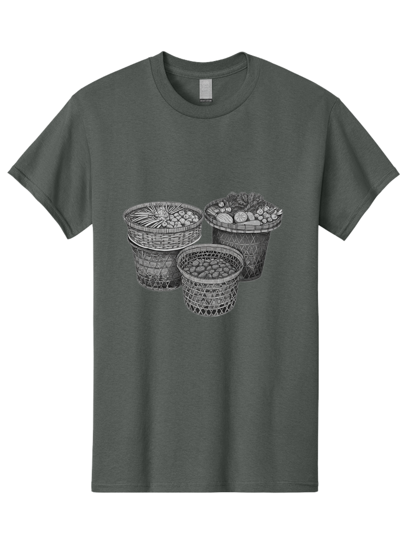 Fruit-And-Vegetable-Baskets Men'S Graphic Tee, 100% Cotton, Comfortable Casual Summer Wear, Machine Washable, Vintage Camera, Old Camera, Antique Camera, Black Camera, Classic Photography, Photography Equipment, Nostalgic Device, Film Camera, Bag497