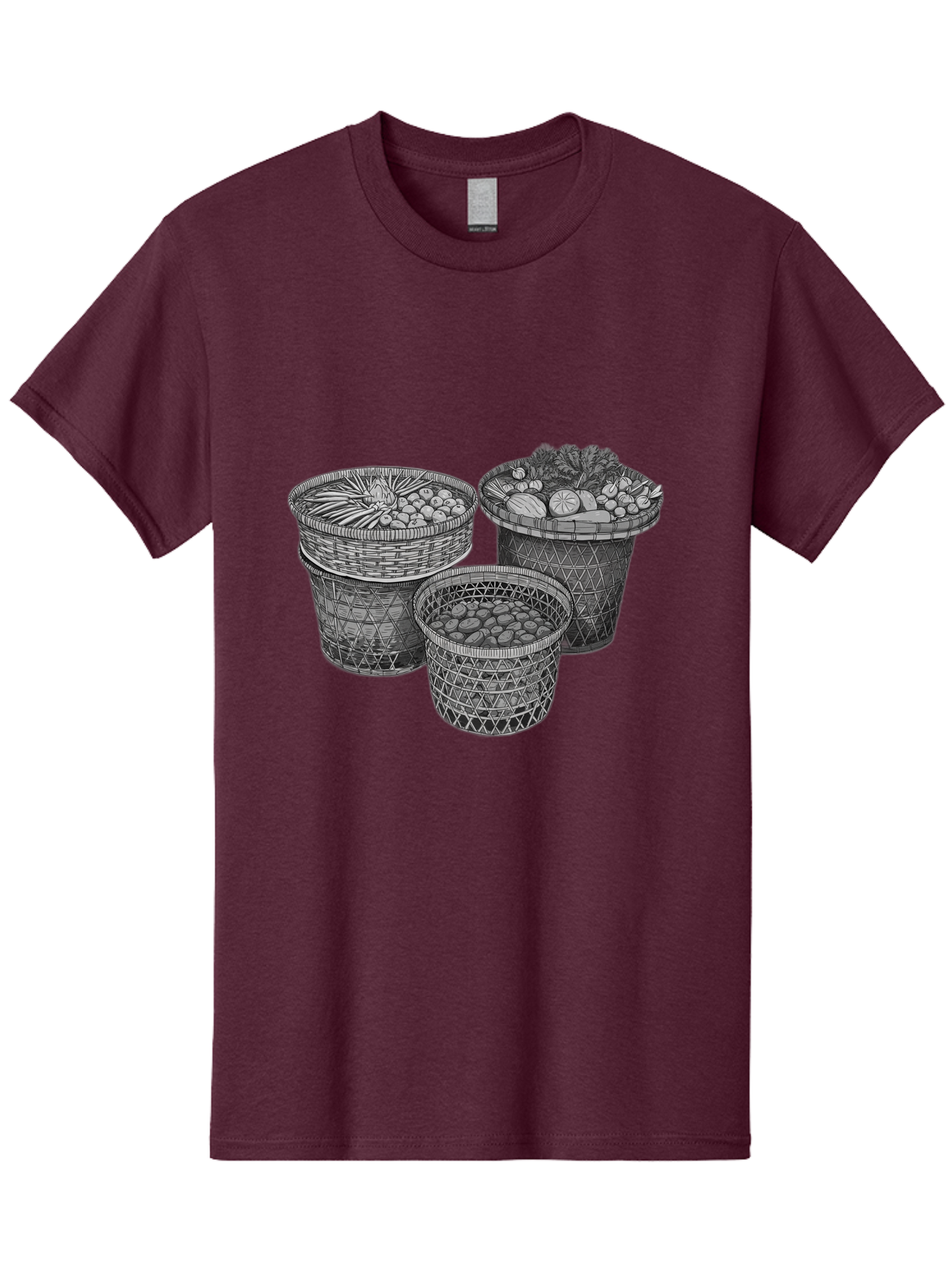 Fruit-And-Vegetable-Baskets Men'S Graphic Tee, 100% Cotton, Comfortable Casual Summer Wear, Machine Washable, Vintage Camera, Old Camera, Antique Camera, Black Camera, Classic Photography, Photography Equipment, Nostalgic Device, Film Camera, Bag497
