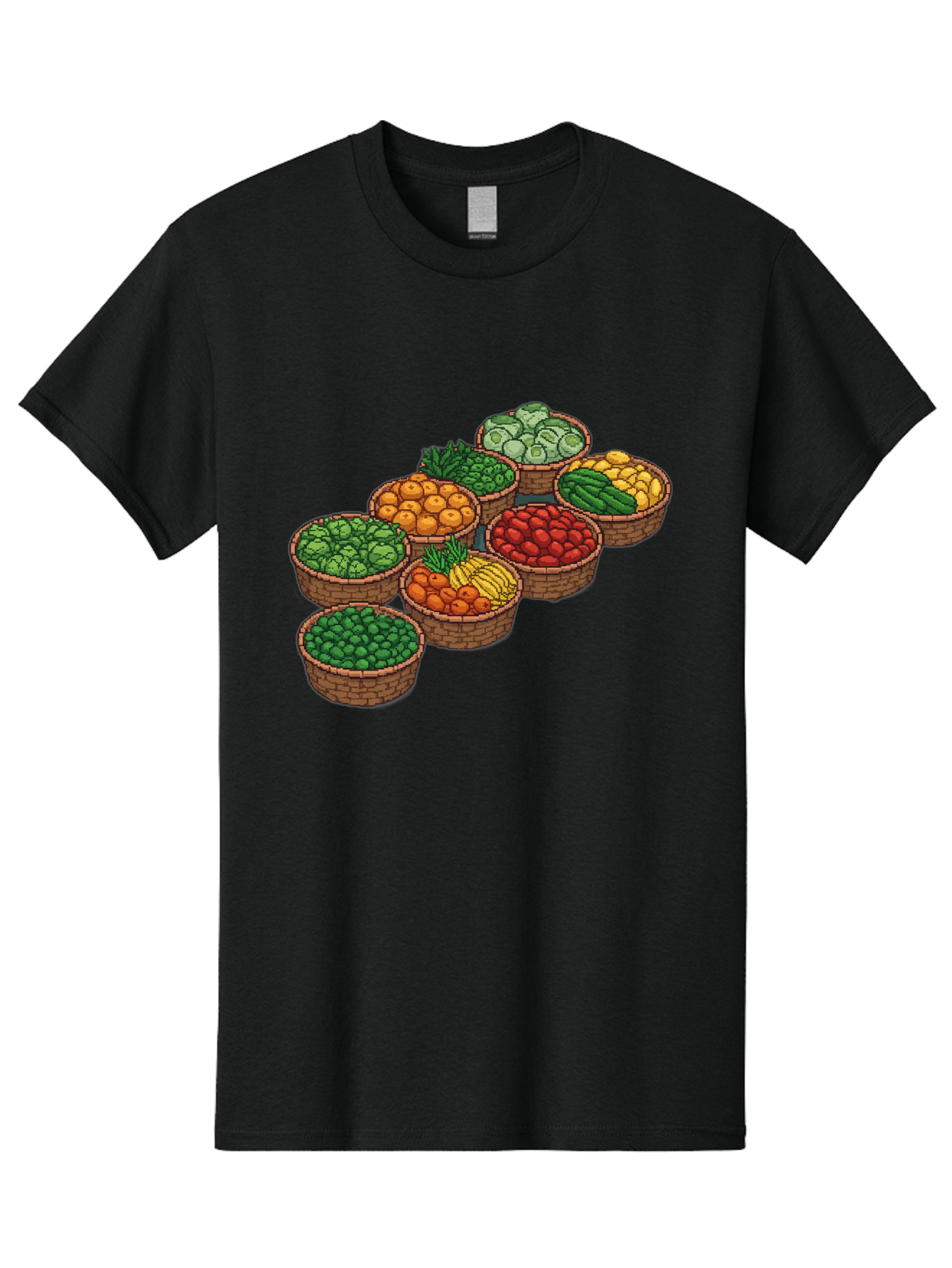 Fruit-And-Vegetables Men'S Graphic Tee, 100% Cotton, Comfortable Casual Summer Wear, Machine Washable, Vintage Camera, Old Camera, Antique Camera, Black Camera, Classic Photography, Photography Equipment, Nostalgic Device, Film Camera, Bag499