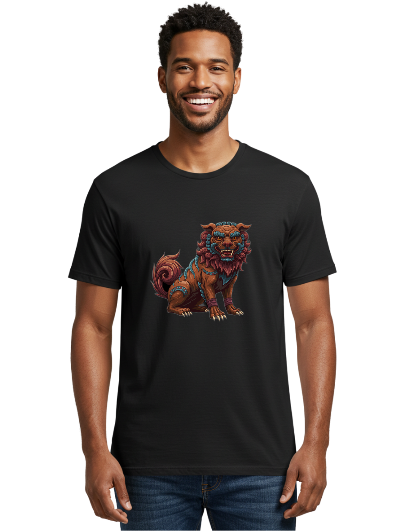 Fu-Dog-1 Men'S Graphic Tee, 100% Cotton, Comfortable Casual Summer Wear, Machine Washable, Vintage Camera, Old Camera, Antique Camera, Black Camera, Classic Photography, Photography Equipment, Nostalgic Device, Film Camera, Camera Art Bag502