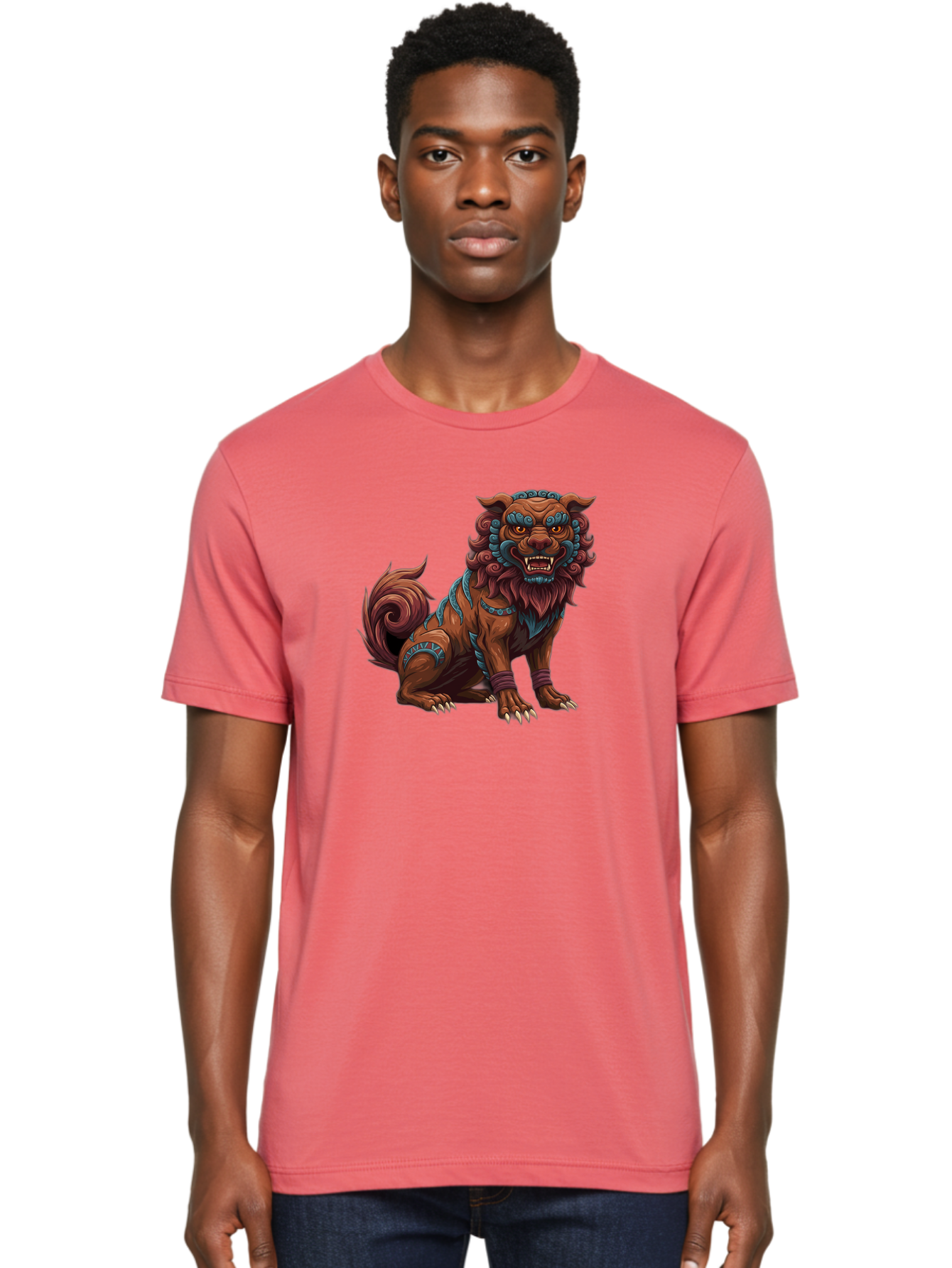 Fu-Dog-1 Men'S Graphic Tee, 100% Cotton, Comfortable Casual Summer Wear, Machine Washable, Vintage Camera, Old Camera, Antique Camera, Black Camera, Classic Photography, Photography Equipment, Nostalgic Device, Film Camera, Camera Art Bag502