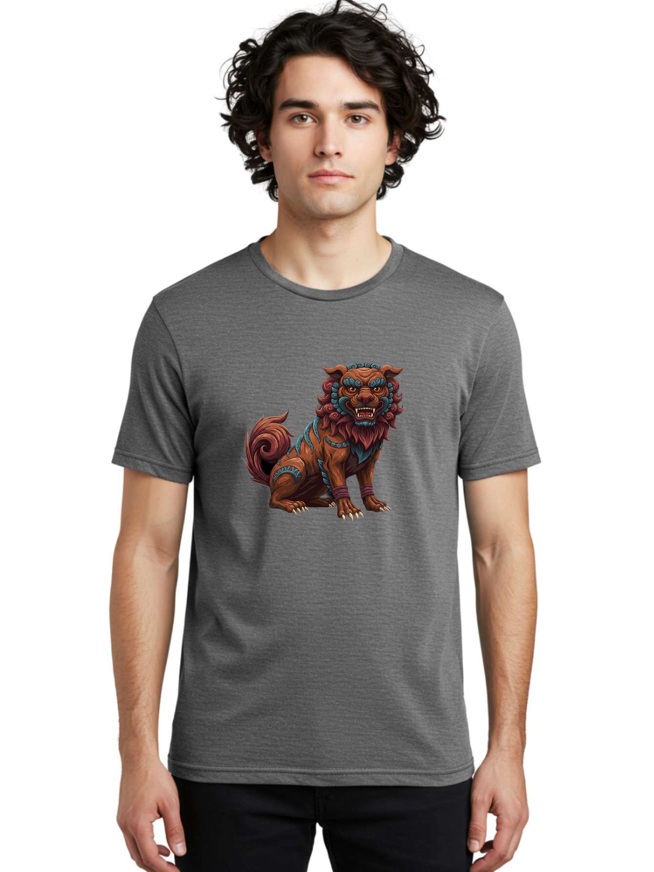 Fu-Dog-1 Men'S Graphic Tee, 100% Cotton, Comfortable Casual Summer Wear, Machine Washable, Vintage Camera, Old Camera, Antique Camera, Black Camera, Classic Photography, Photography Equipment, Nostalgic Device, Film Camera, Camera Art Bag502