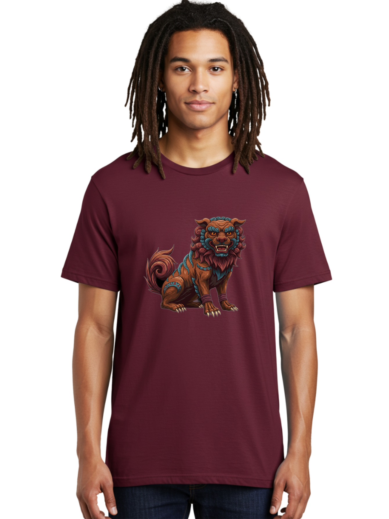 Fu-Dog-1 Men'S Graphic Tee, 100% Cotton, Comfortable Casual Summer Wear, Machine Washable, Vintage Camera, Old Camera, Antique Camera, Black Camera, Classic Photography, Photography Equipment, Nostalgic Device, Film Camera, Camera Art Bag502