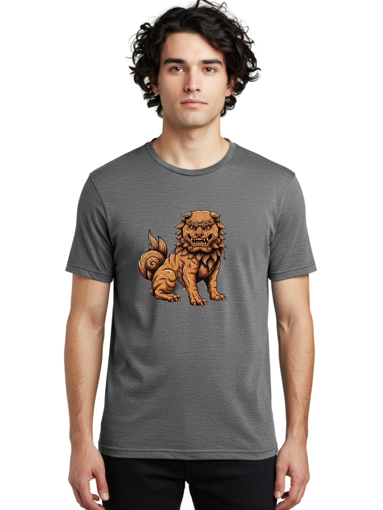 Fu-Dog-2 Men'S Graphic Tee, 100% Cotton, Comfortable Casual Summer Wear, Machine Washable, Vintage Camera, Old Camera, Antique Camera, Black Camera, Classic Photography, Photography Equipment, Nostalgic Device, Film Camera, Camera Art Bag503