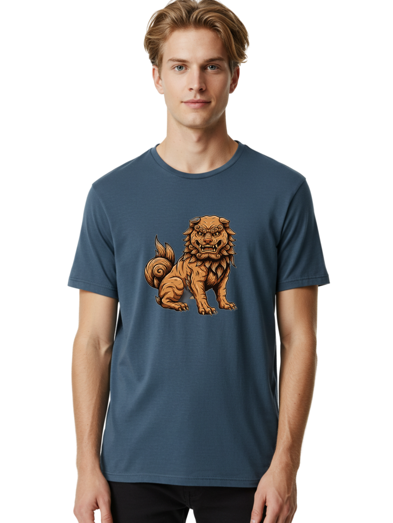 Fu-Dog-2 Men'S Graphic Tee, 100% Cotton, Comfortable Casual Summer Wear, Machine Washable, Vintage Camera, Old Camera, Antique Camera, Black Camera, Classic Photography, Photography Equipment, Nostalgic Device, Film Camera, Camera Art Bag503