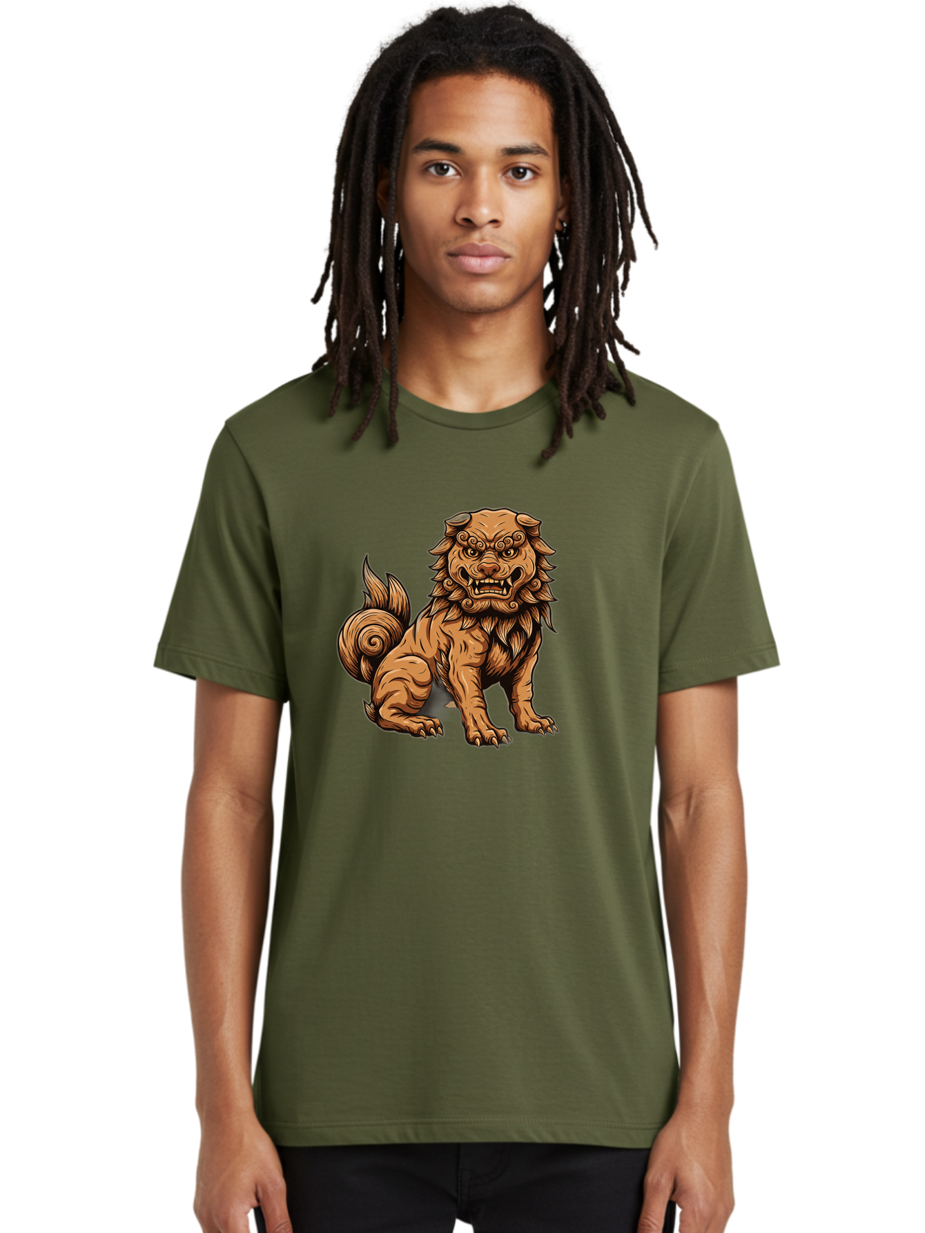 Fu-Dog-2 Men'S Graphic Tee, 100% Cotton, Comfortable Casual Summer Wear, Machine Washable, Vintage Camera, Old Camera, Antique Camera, Black Camera, Classic Photography, Photography Equipment, Nostalgic Device, Film Camera, Camera Art Bag503