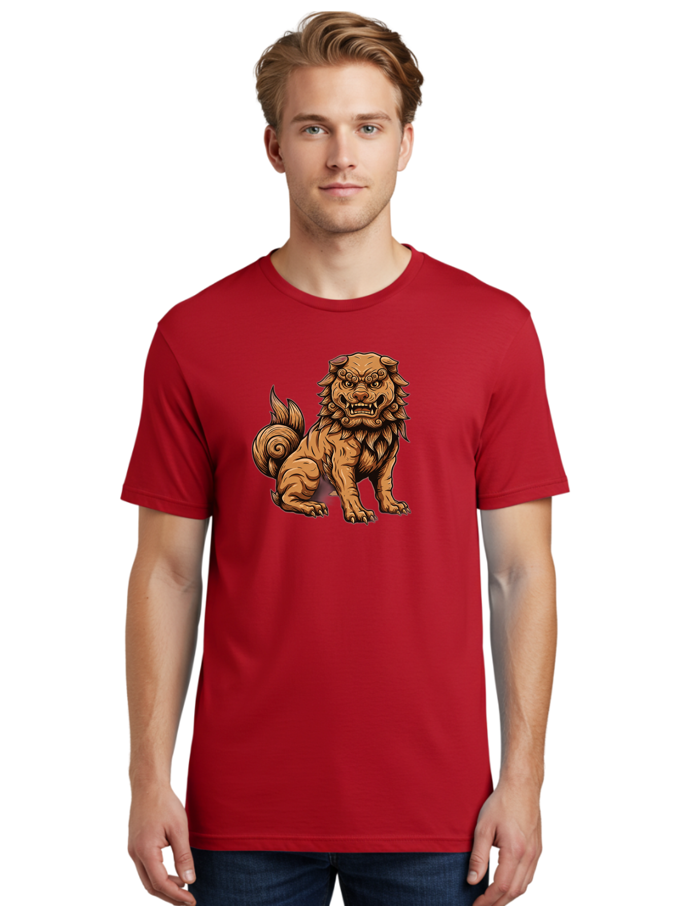 Fu-Dog-2 Men'S Graphic Tee, 100% Cotton, Comfortable Casual Summer Wear, Machine Washable, Vintage Camera, Old Camera, Antique Camera, Black Camera, Classic Photography, Photography Equipment, Nostalgic Device, Film Camera, Camera Art Bag503