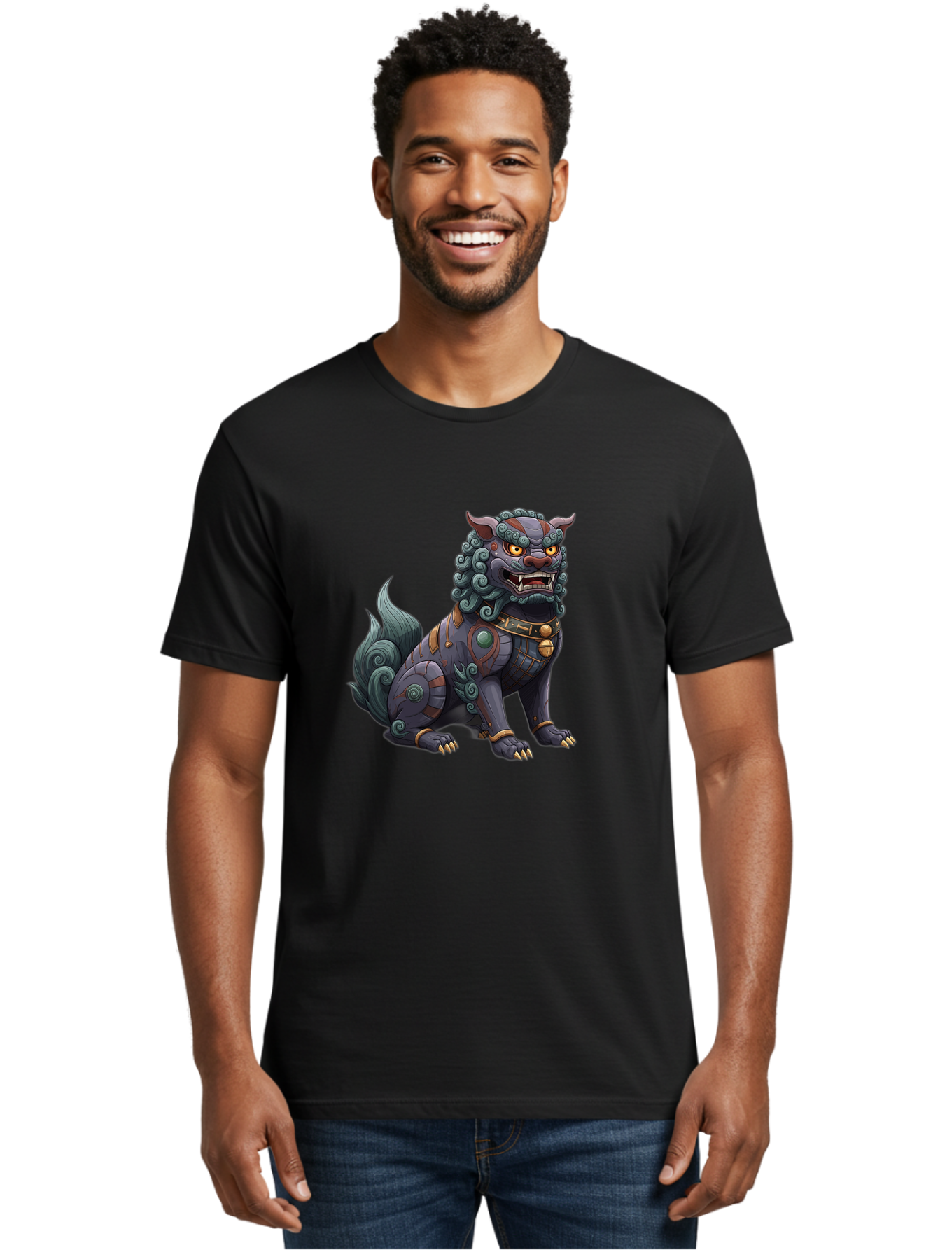 Fu-Dog-3 Men'S Graphic Tee, 100% Cotton, Comfortable Casual Summer Wear, Machine Washable, Vintage Camera, Old Camera, Antique Camera, Black Camera, Classic Photography, Photography Equipment, Nostalgic Device, Film Camera, Camera Art Bag504