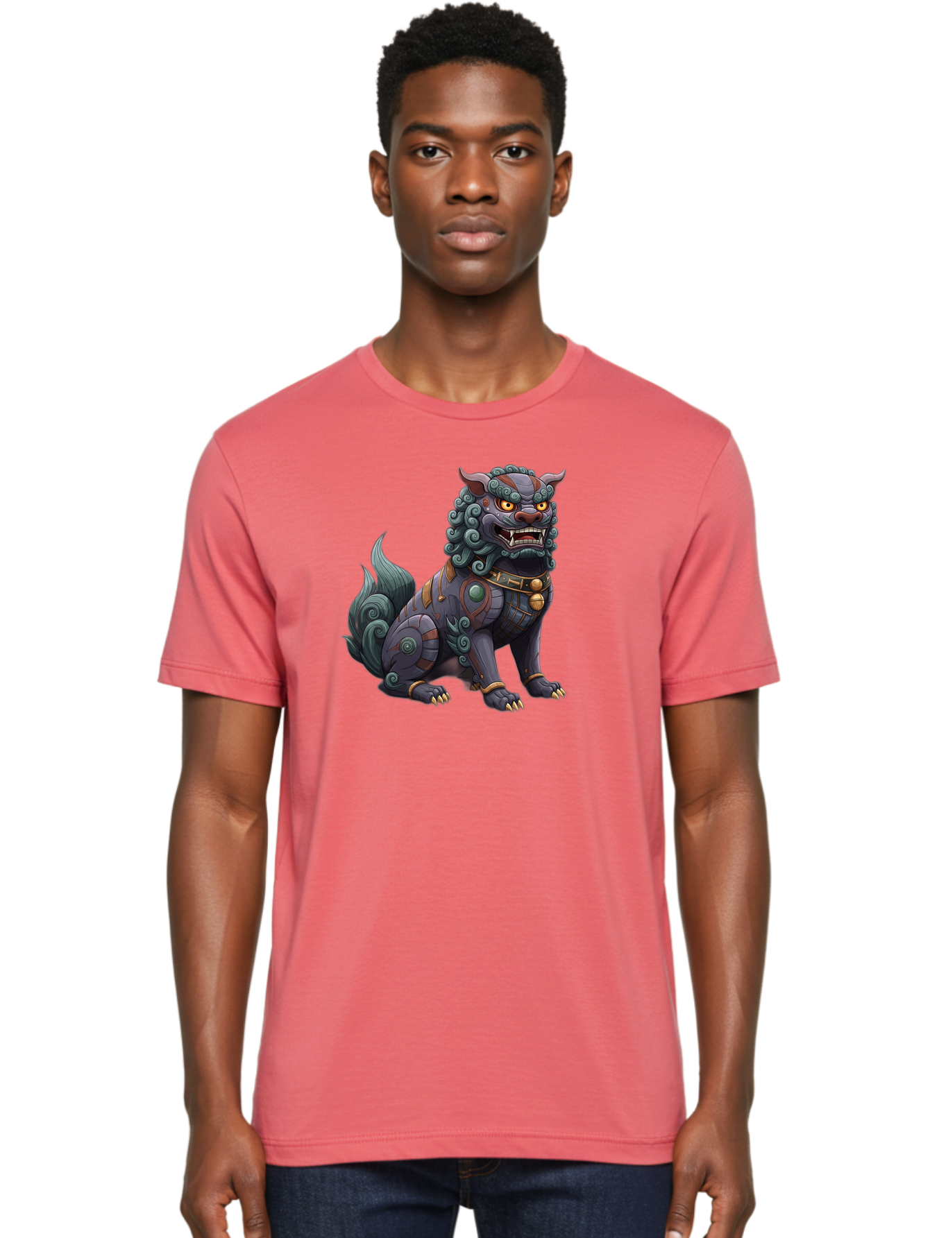 Fu-Dog-3 Men'S Graphic Tee, 100% Cotton, Comfortable Casual Summer Wear, Machine Washable, Vintage Camera, Old Camera, Antique Camera, Black Camera, Classic Photography, Photography Equipment, Nostalgic Device, Film Camera, Camera Art Bag504