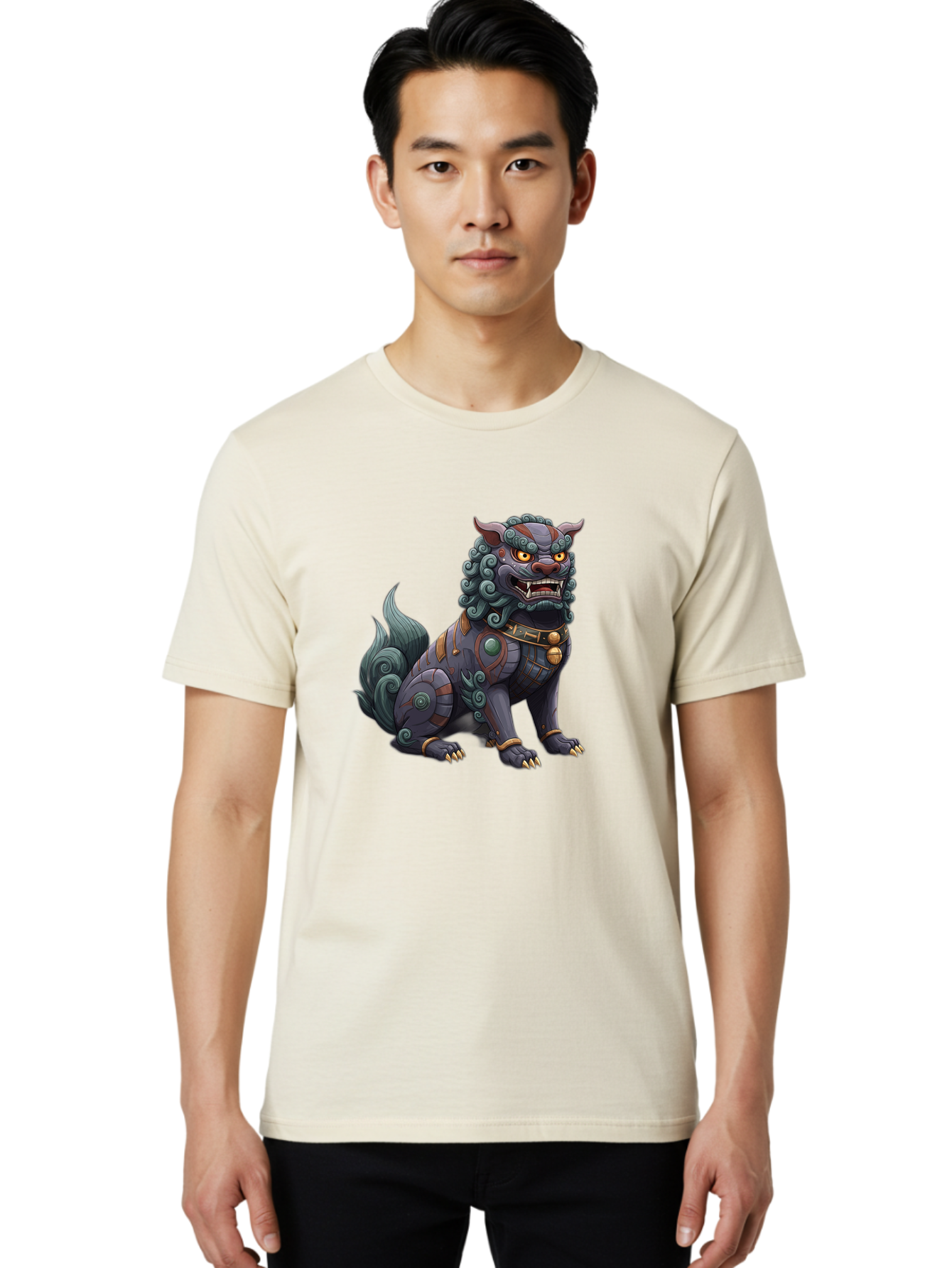 Fu-Dog-3 Men'S Graphic Tee, 100% Cotton, Comfortable Casual Summer Wear, Machine Washable, Vintage Camera, Old Camera, Antique Camera, Black Camera, Classic Photography, Photography Equipment, Nostalgic Device, Film Camera, Camera Art Bag504