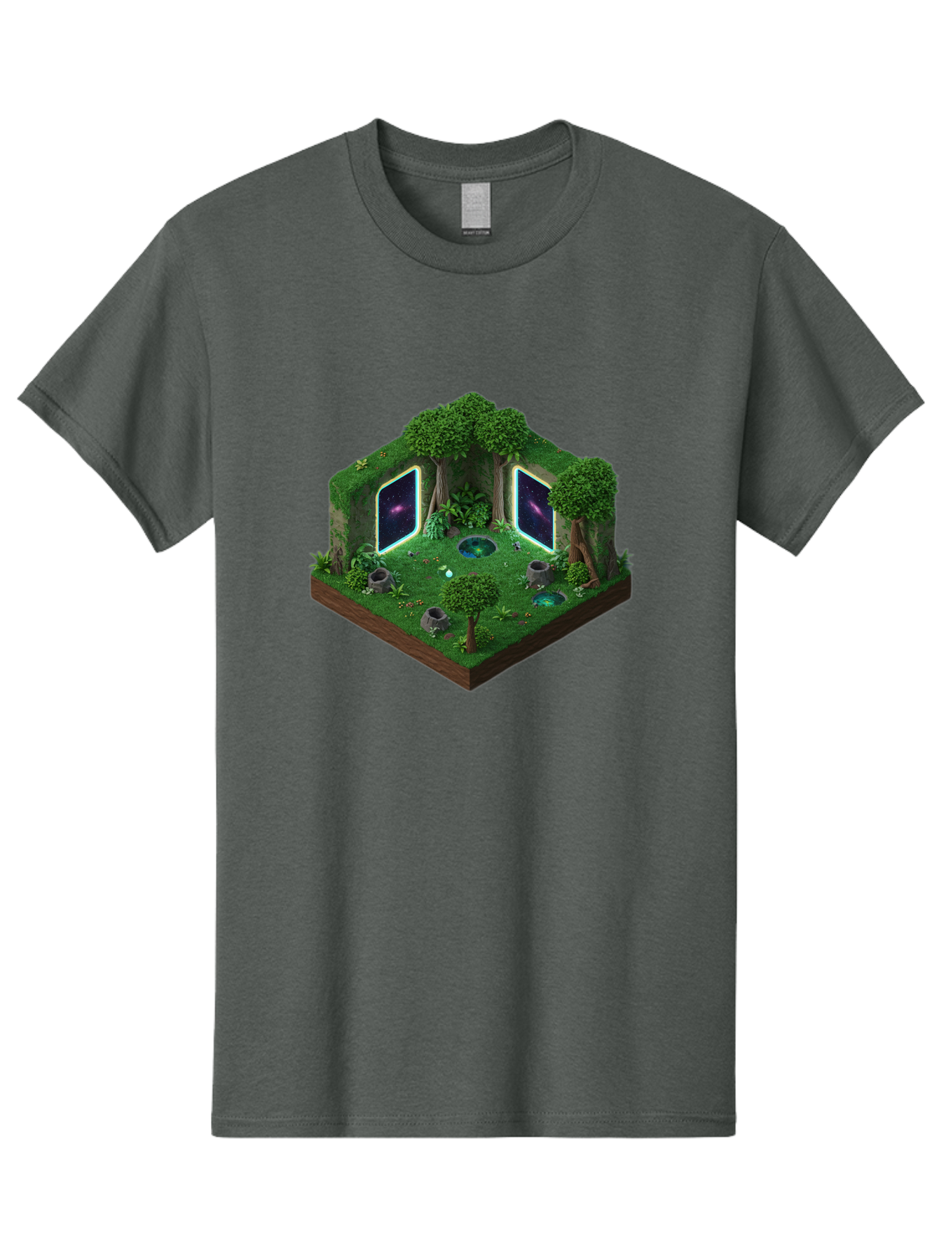 Futuristic-Forest-Portal Men'S Graphic Tee, 100% Cotton, Comfortable Casual Summer Wear, Machine Washable, Vintage Camera, Old Camera, Antique Camera, Black Camera, Classic Photography, Photography Equipment, Nostalgic Device, Film Camera, Bag507