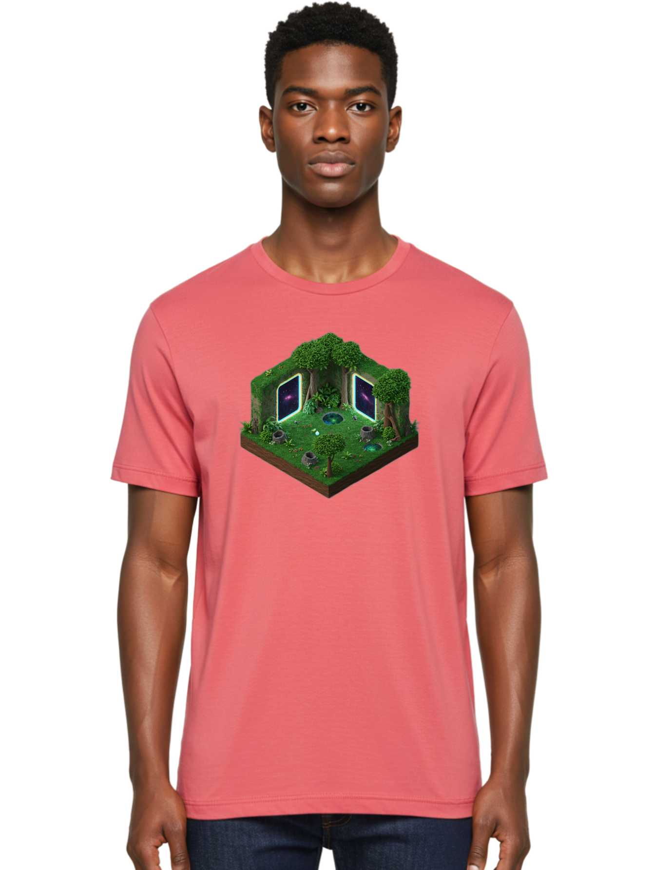 Futuristic-Forest-Portal Men'S Graphic Tee, 100% Cotton, Comfortable Casual Summer Wear, Machine Washable, Vintage Camera, Old Camera, Antique Camera, Black Camera, Classic Photography, Photography Equipment, Nostalgic Device, Film Camera, Bag507
