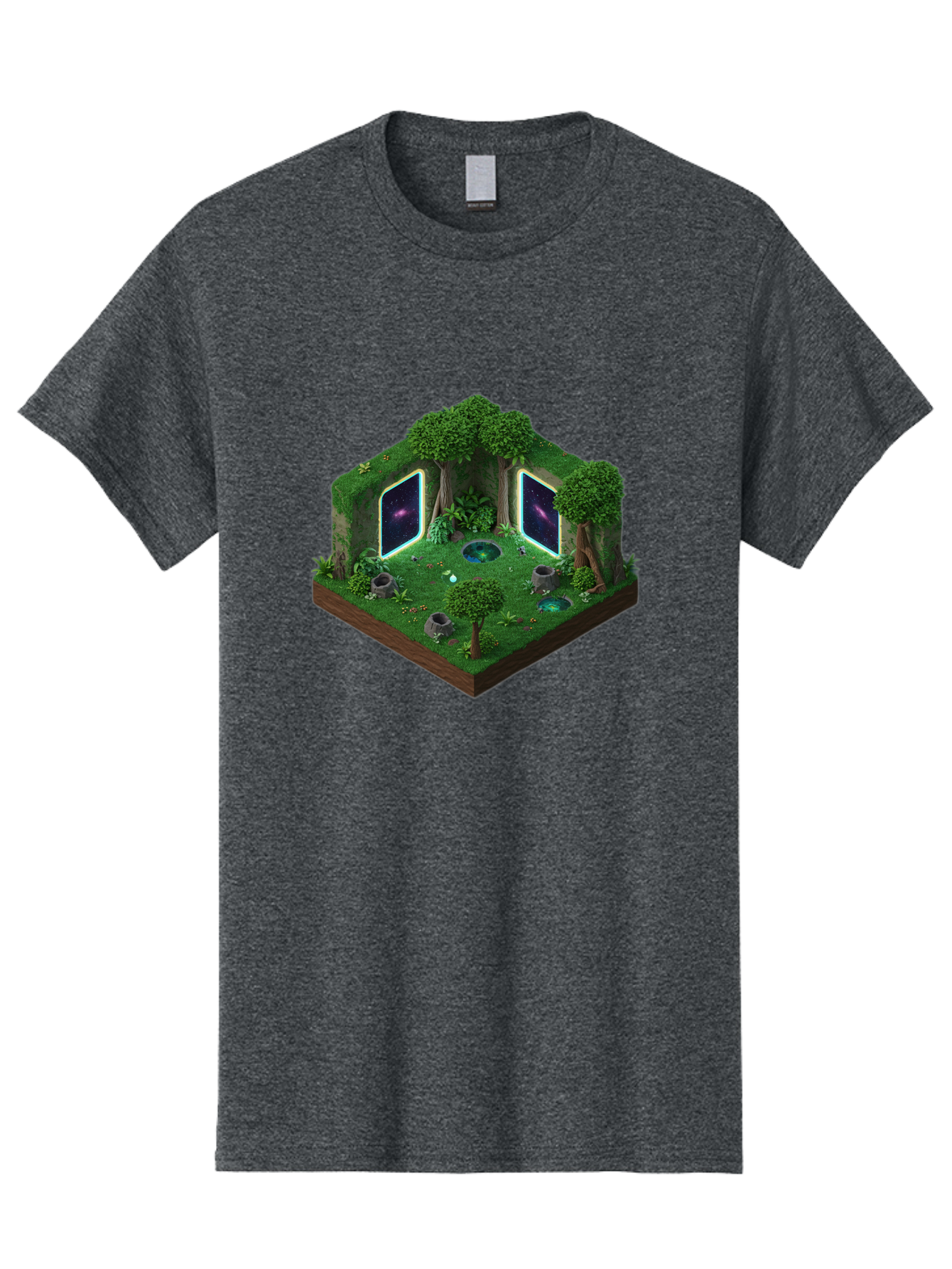 Futuristic-Forest-Portal Men'S Graphic Tee, 100% Cotton, Comfortable Casual Summer Wear, Machine Washable, Vintage Camera, Old Camera, Antique Camera, Black Camera, Classic Photography, Photography Equipment, Nostalgic Device, Film Camera, Bag507