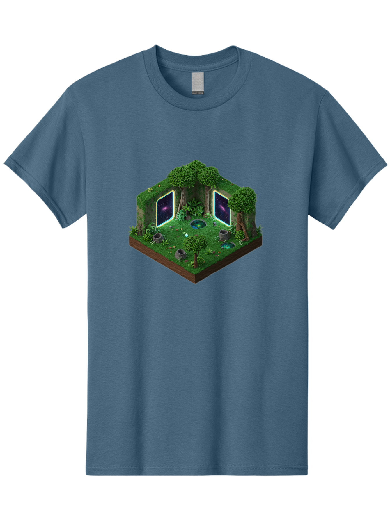 Futuristic-Forest-Portal Men'S Graphic Tee, 100% Cotton, Comfortable Casual Summer Wear, Machine Washable, Vintage Camera, Old Camera, Antique Camera, Black Camera, Classic Photography, Photography Equipment, Nostalgic Device, Film Camera, Bag507