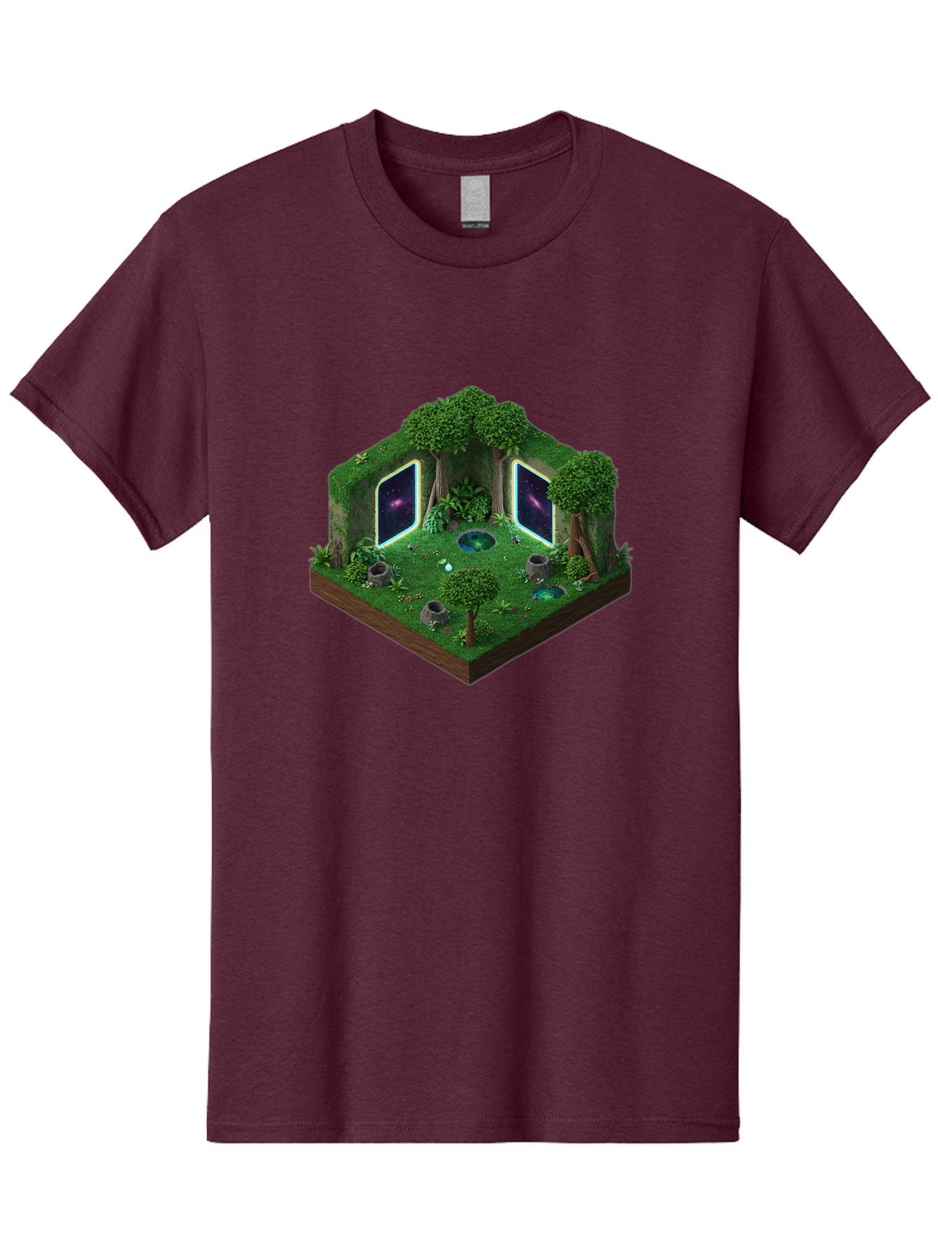 Futuristic-Forest-Portal Men'S Graphic Tee, 100% Cotton, Comfortable Casual Summer Wear, Machine Washable, Vintage Camera, Old Camera, Antique Camera, Black Camera, Classic Photography, Photography Equipment, Nostalgic Device, Film Camera, Bag507