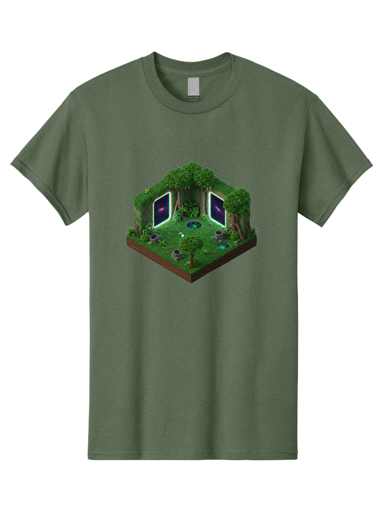 Futuristic-Forest-Portal Men'S Graphic Tee, 100% Cotton, Comfortable Casual Summer Wear, Machine Washable, Vintage Camera, Old Camera, Antique Camera, Black Camera, Classic Photography, Photography Equipment, Nostalgic Device, Film Camera, Bag507