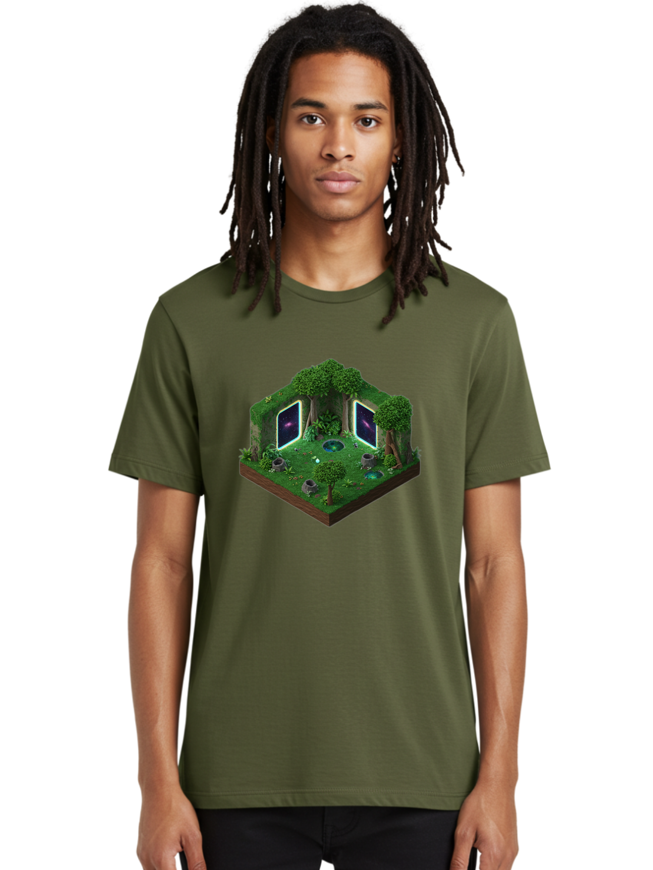 Futuristic-Forest-Portal Men'S Graphic Tee, 100% Cotton, Comfortable Casual Summer Wear, Machine Washable, Vintage Camera, Old Camera, Antique Camera, Black Camera, Classic Photography, Photography Equipment, Nostalgic Device, Film Camera, Bag507