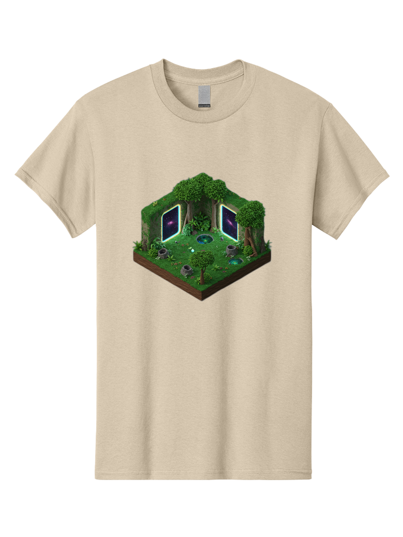 Futuristic-Forest-Portal Men'S Graphic Tee, 100% Cotton, Comfortable Casual Summer Wear, Machine Washable, Vintage Camera, Old Camera, Antique Camera, Black Camera, Classic Photography, Photography Equipment, Nostalgic Device, Film Camera, Bag507