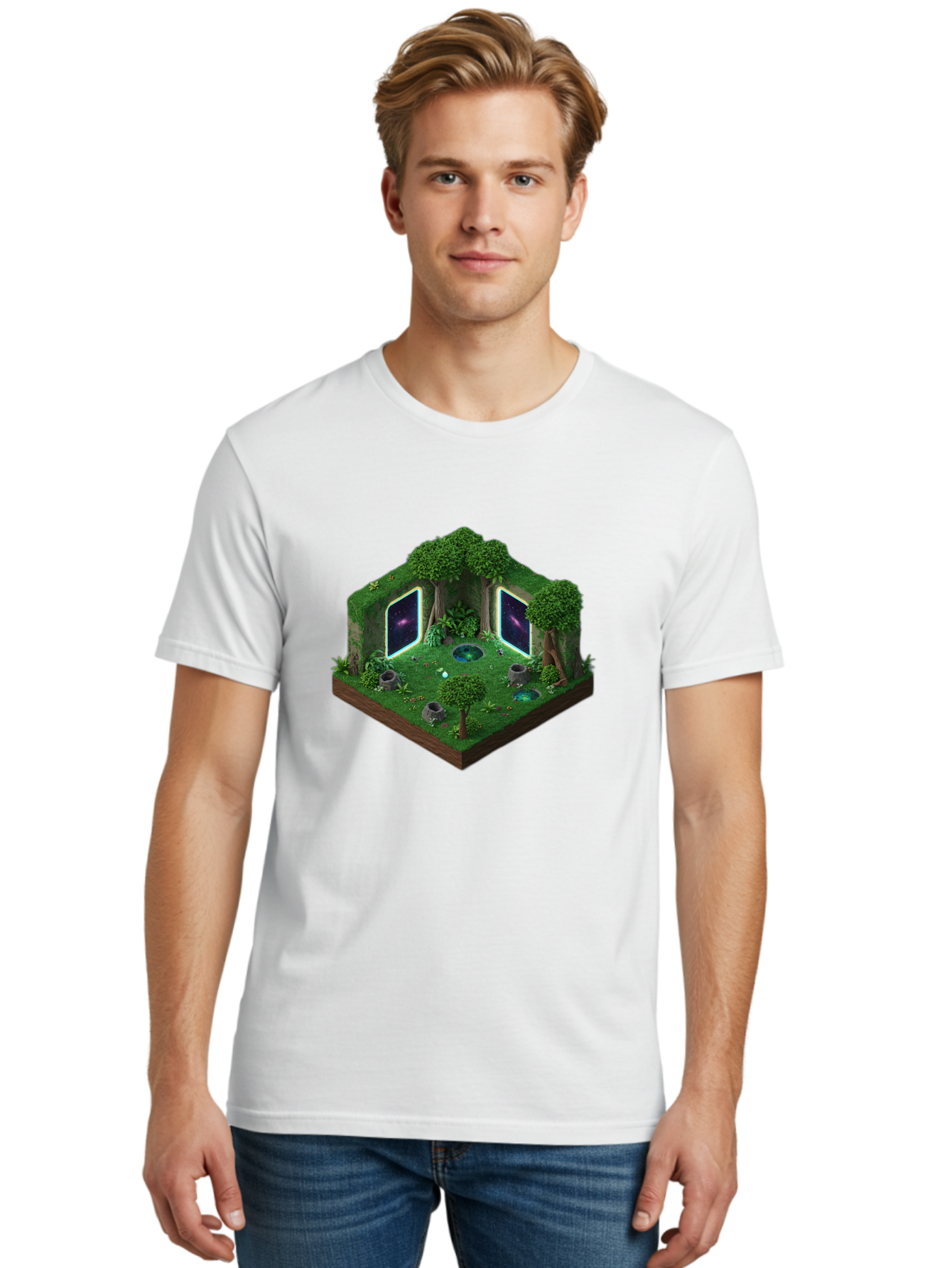 Futuristic-Forest-Portal Men'S Graphic Tee, 100% Cotton, Comfortable Casual Summer Wear, Machine Washable, Vintage Camera, Old Camera, Antique Camera, Black Camera, Classic Photography, Photography Equipment, Nostalgic Device, Film Camera, Bag507