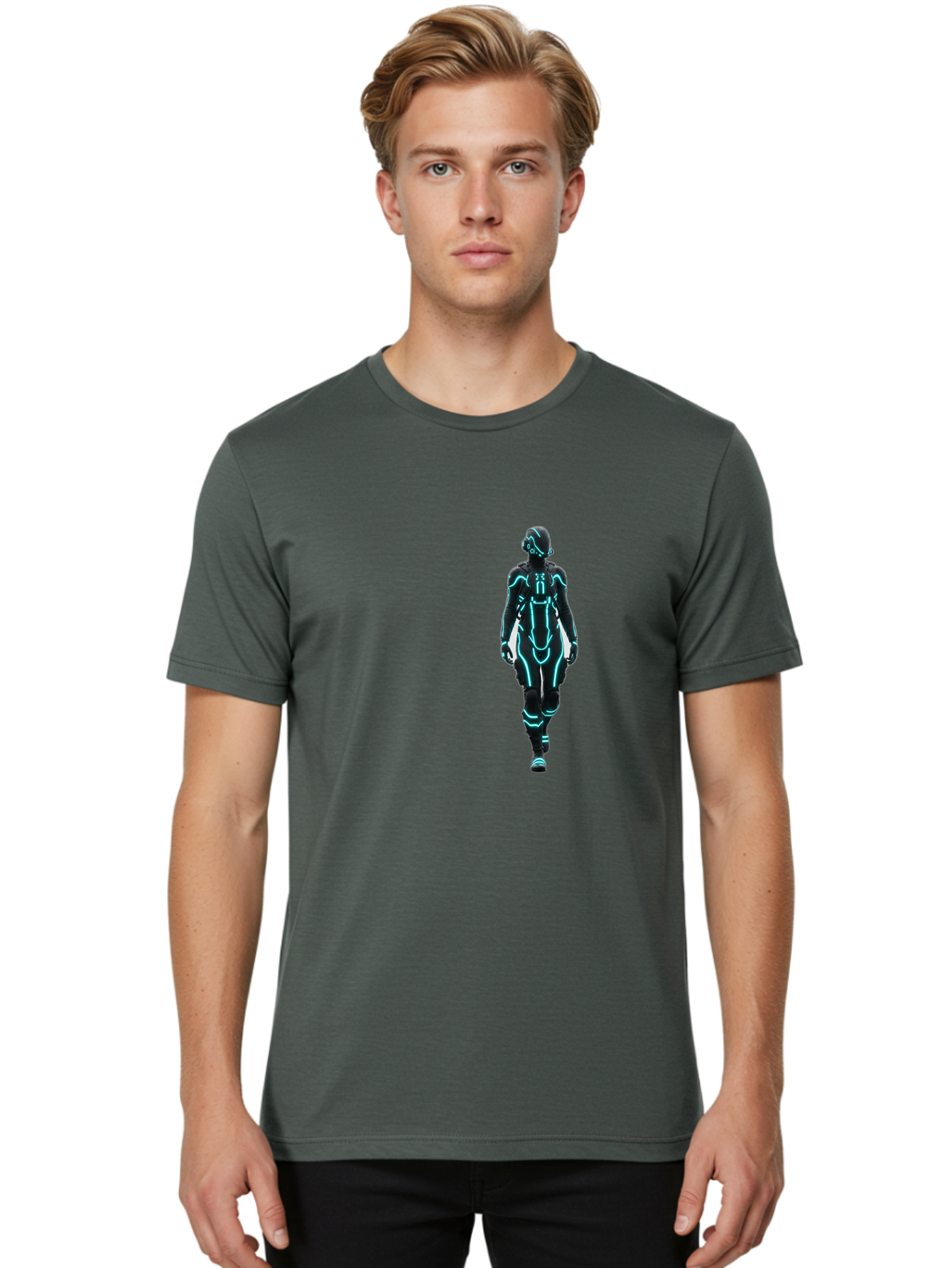 Futuristic-Robot Men'S Graphic Tee, 100% Cotton, Comfortable Casual Summer Wear, Machine Washable, Vintage Camera, Old Camera, Antique Camera, Black Camera, Classic Photography, Photography Equipment, Nostalgic Device, Film Camera, Camera Art Bag509