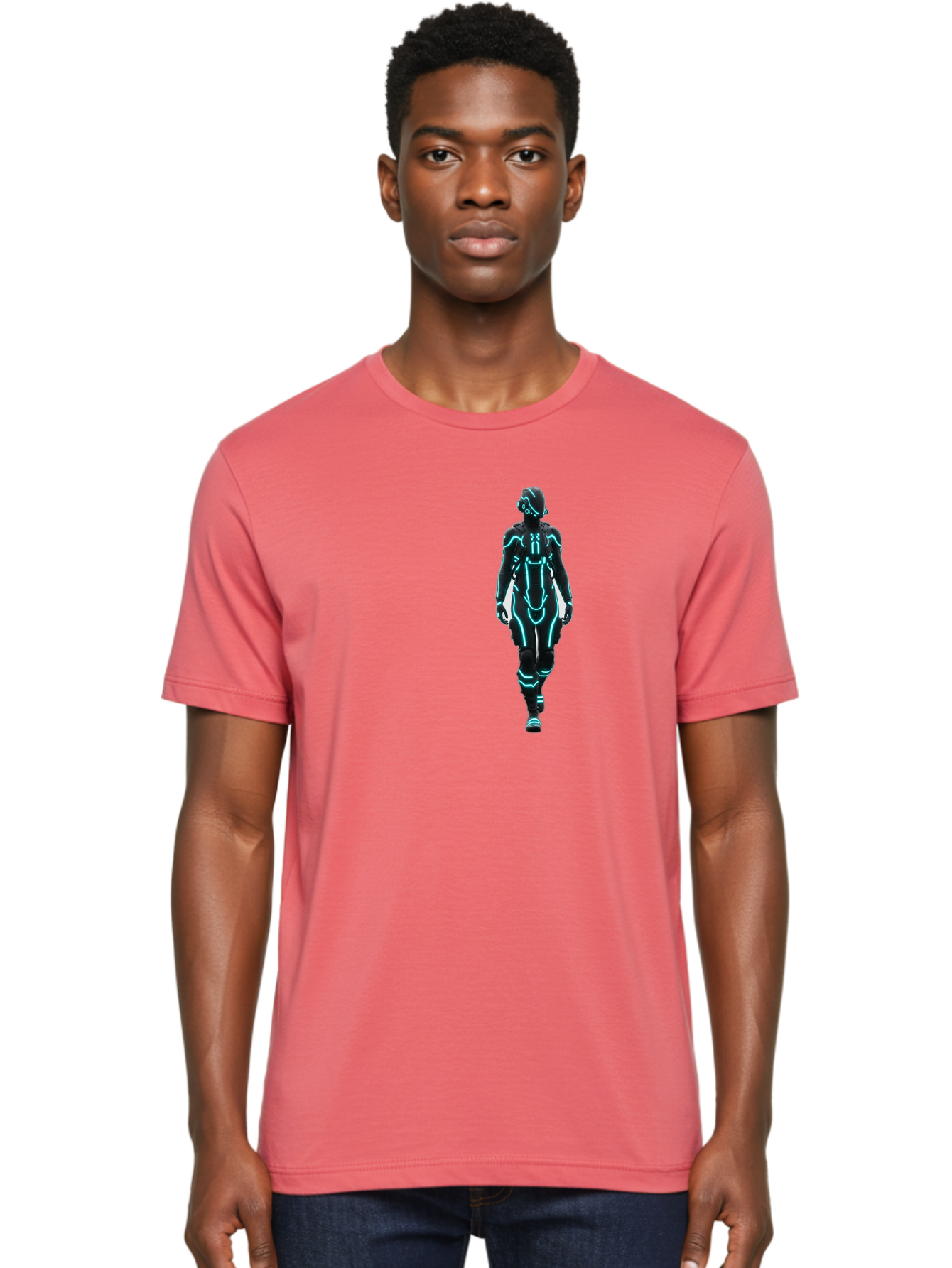 Futuristic-Robot Men'S Graphic Tee, 100% Cotton, Comfortable Casual Summer Wear, Machine Washable, Vintage Camera, Old Camera, Antique Camera, Black Camera, Classic Photography, Photography Equipment, Nostalgic Device, Film Camera, Camera Art Bag509