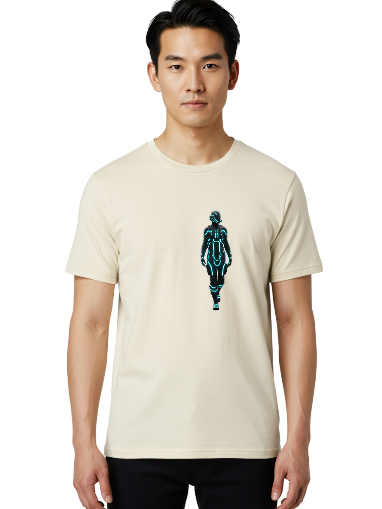 Futuristic-Robot Men'S Graphic Tee, 100% Cotton, Comfortable Casual Summer Wear, Machine Washable, Vintage Camera, Old Camera, Antique Camera, Black Camera, Classic Photography, Photography Equipment, Nostalgic Device, Film Camera, Camera Art Bag509