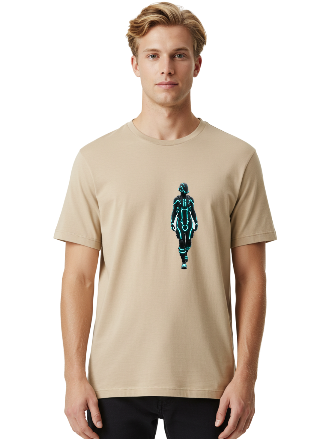 Futuristic-Robot Men'S Graphic Tee, 100% Cotton, Comfortable Casual Summer Wear, Machine Washable, Vintage Camera, Old Camera, Antique Camera, Black Camera, Classic Photography, Photography Equipment, Nostalgic Device, Film Camera, Camera Art Bag509